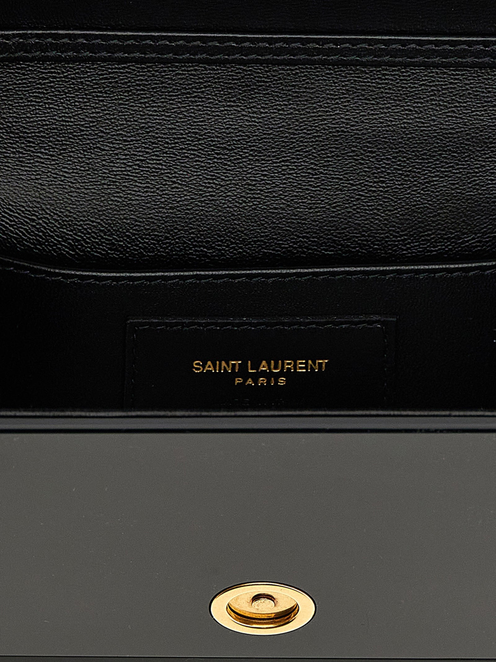 Saint Laurent Black Plexiglass Crossbody Women's Bag