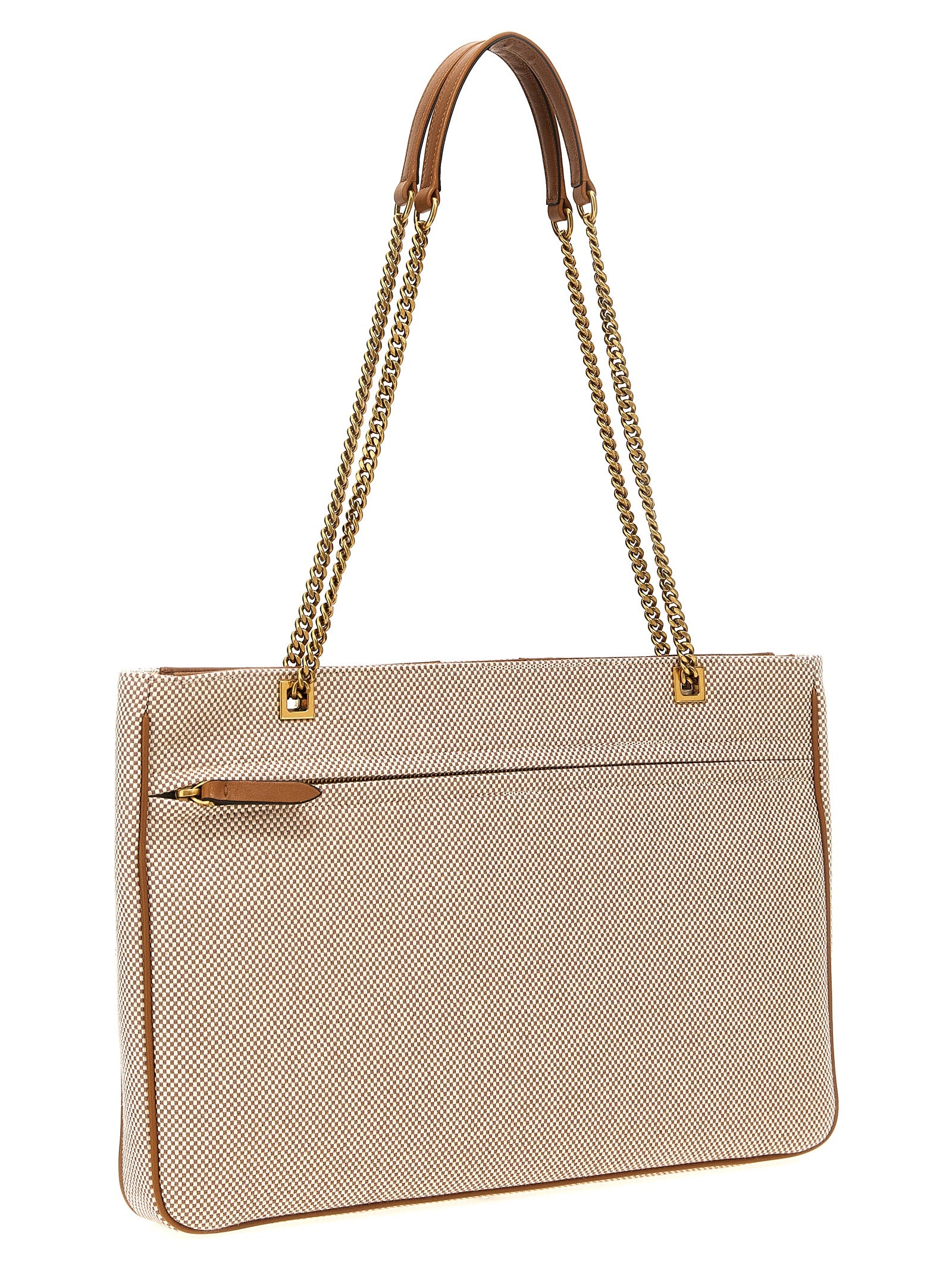 Valentino Garavani Beige Cotton Tote Women's Bag