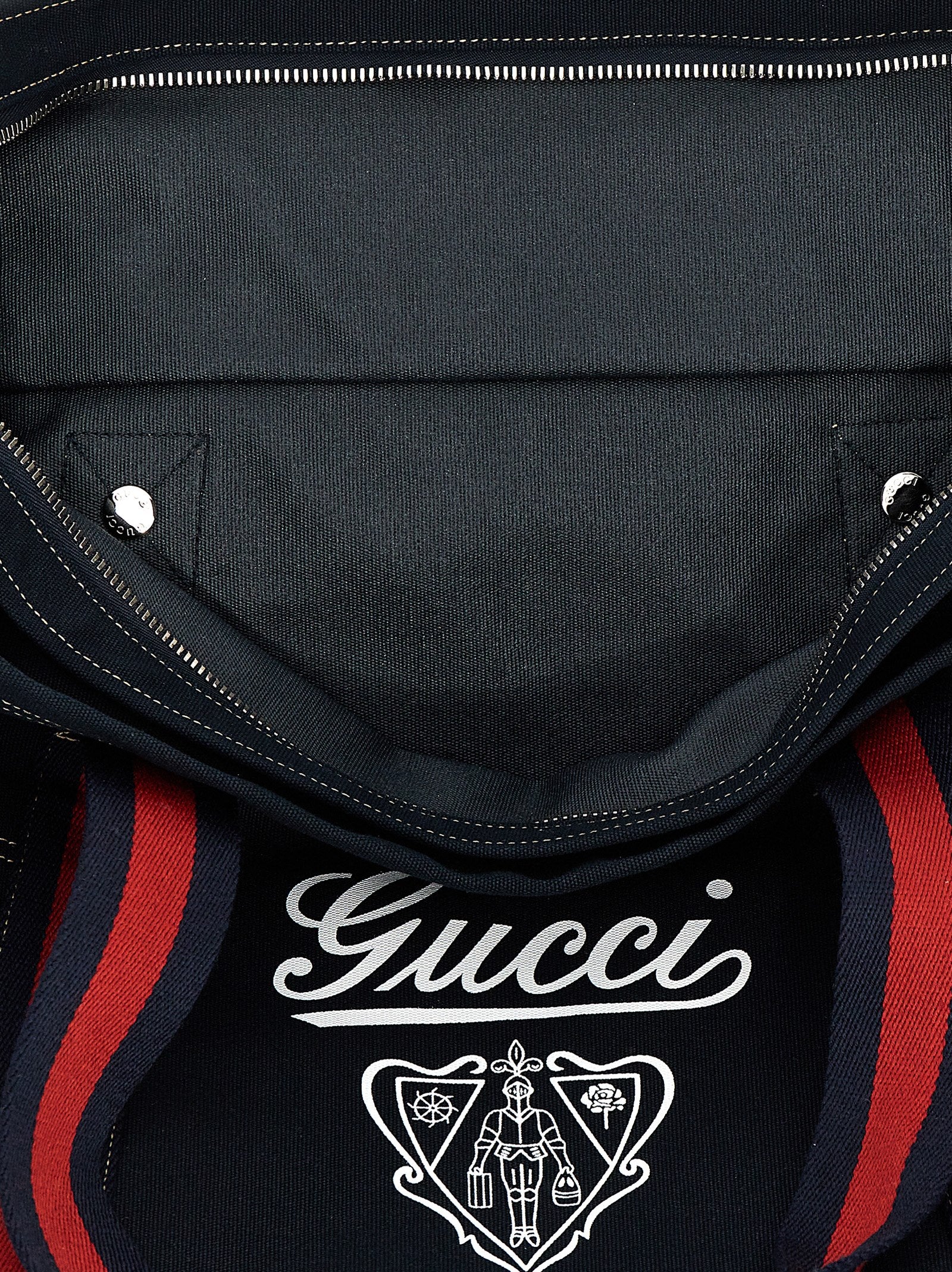 Gucci Blue Cotton Tote Men's Bag