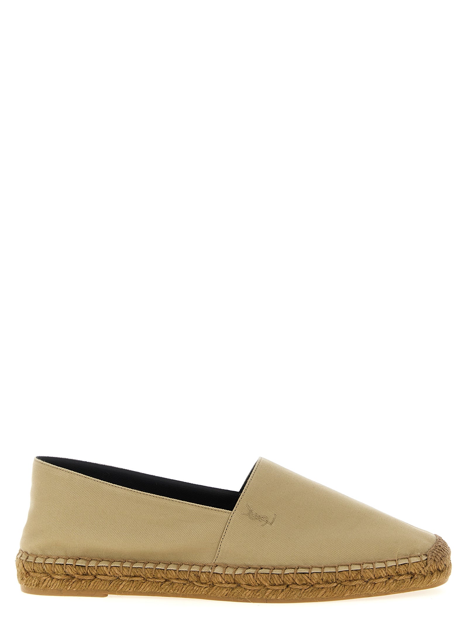 Saint Laurent Beige Cotton Men's Espadrilles