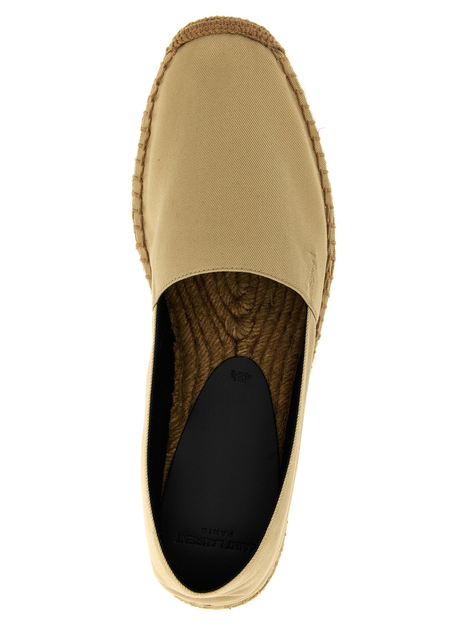 Saint Laurent Beige Cotton Men's Espadrilles