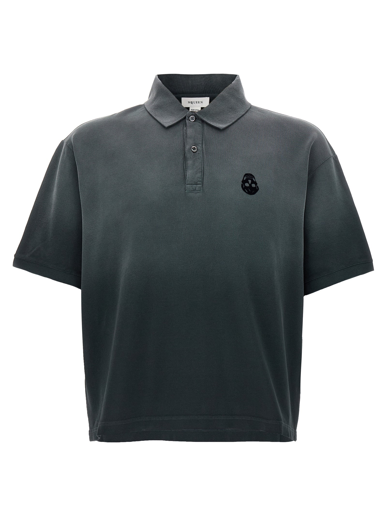 Alexander McQueen Gray Cotton Polo Men's Shirt