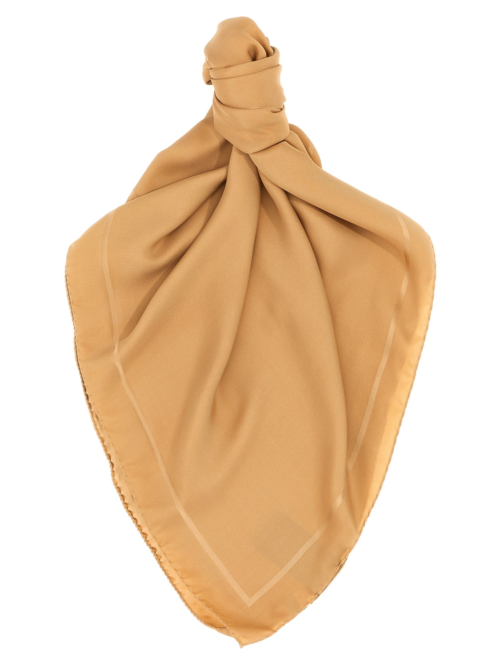 Saint Laurent Beige Silk Women's Foulard