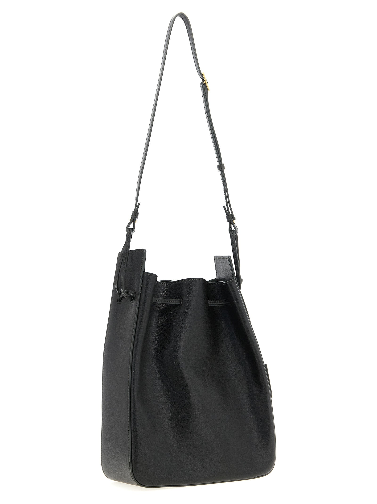 Saint Laurent Bicolor Calfskin Crossbody Women's Bag