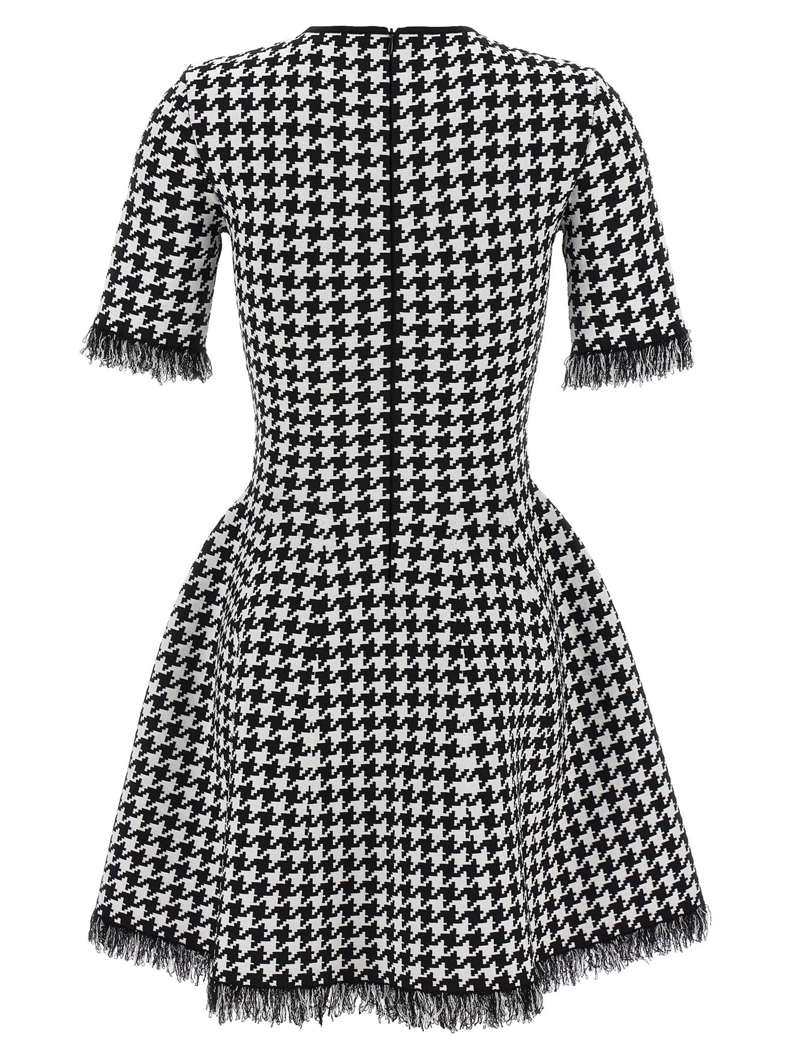 Alexander McQueen Bicolor Viscose Short Women's Dress