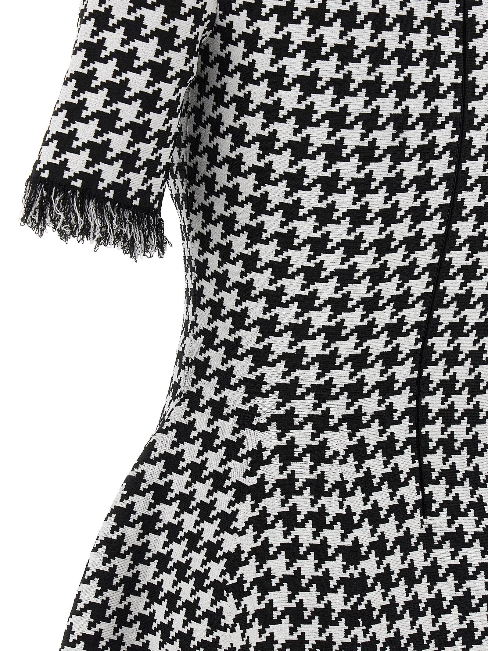Alexander McQueen Bicolor Viscose Short Women's Dress