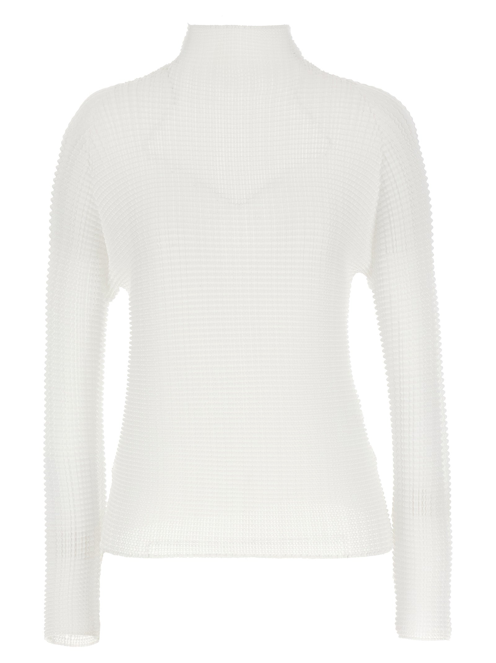 Issey Miyake White Polyester Women's Blouse
