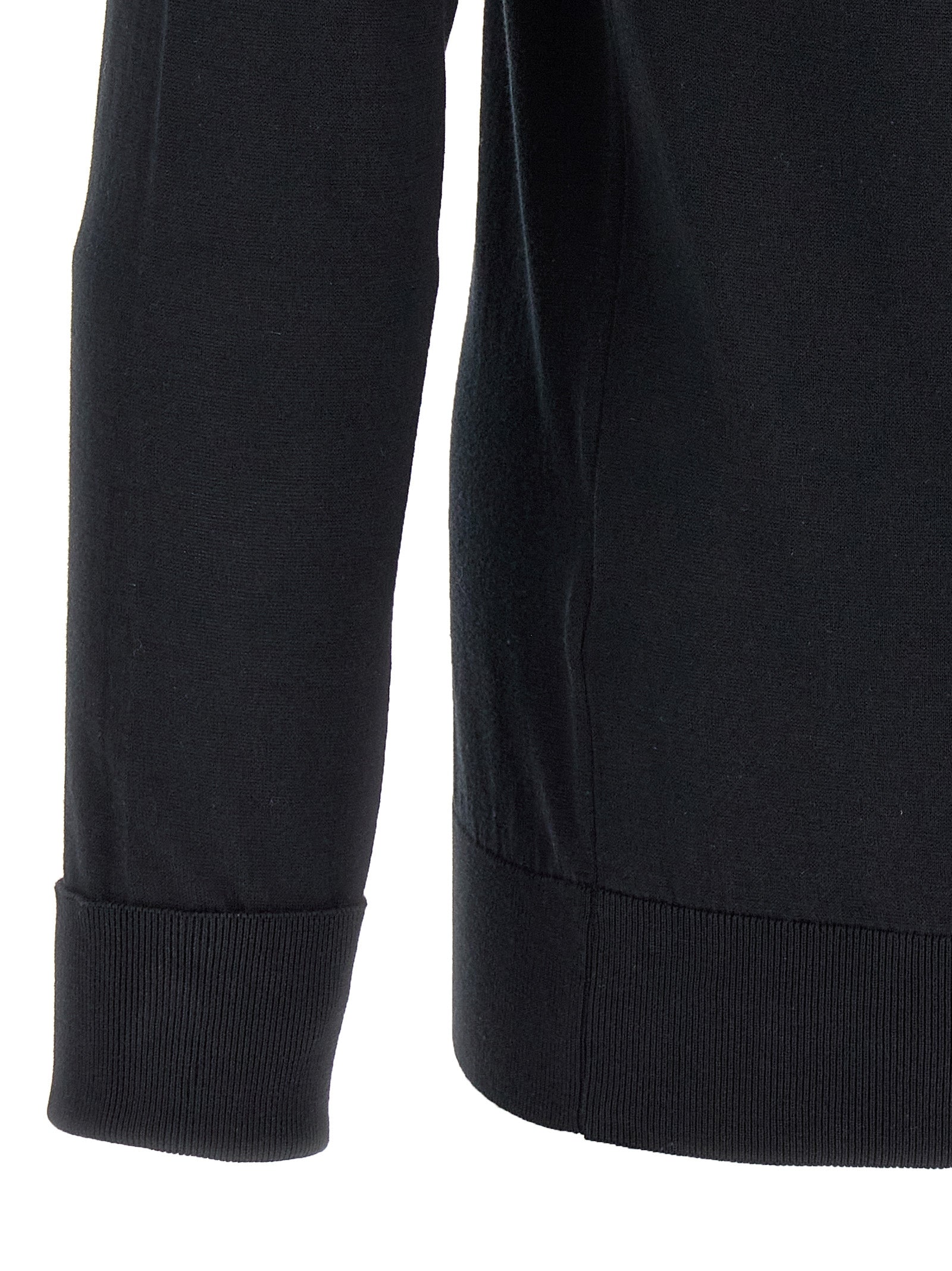 JOHN SMEDLEY Black Cotton Polo Men's Shirt