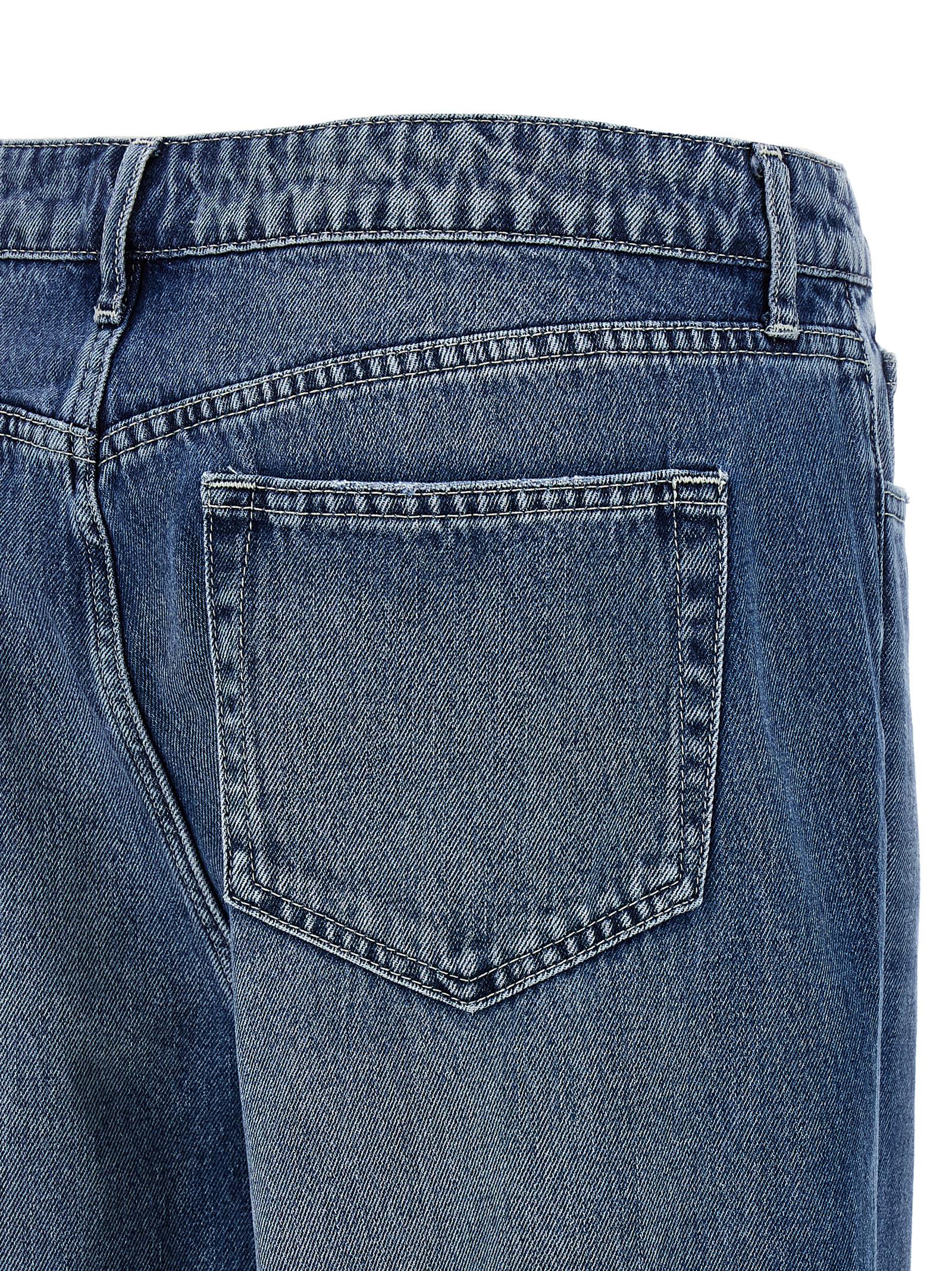 L'Agence Blue Cotton Jeans Women's Denim