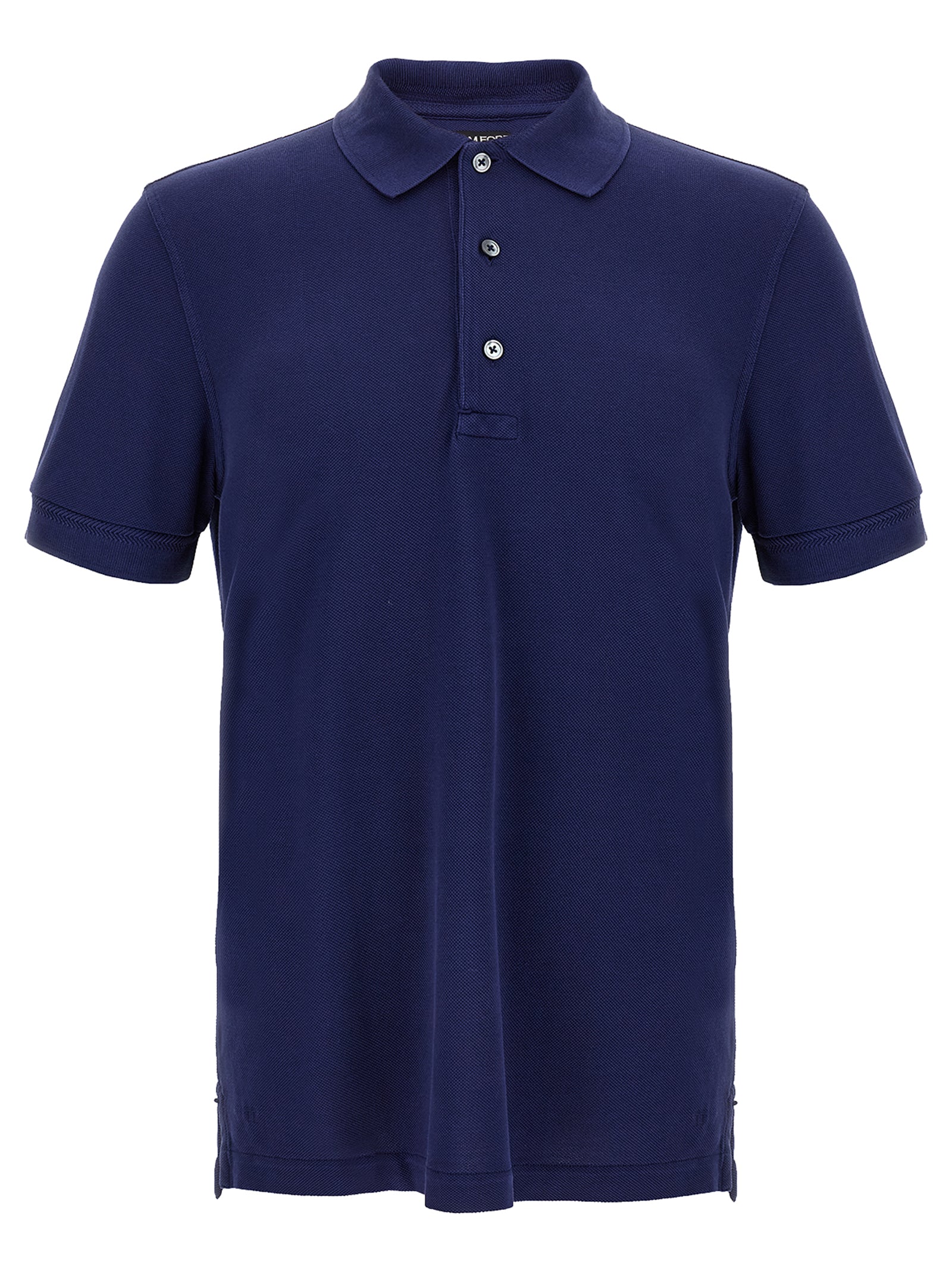 Tom Ford Blue Lyocell Polo Men's Shirt