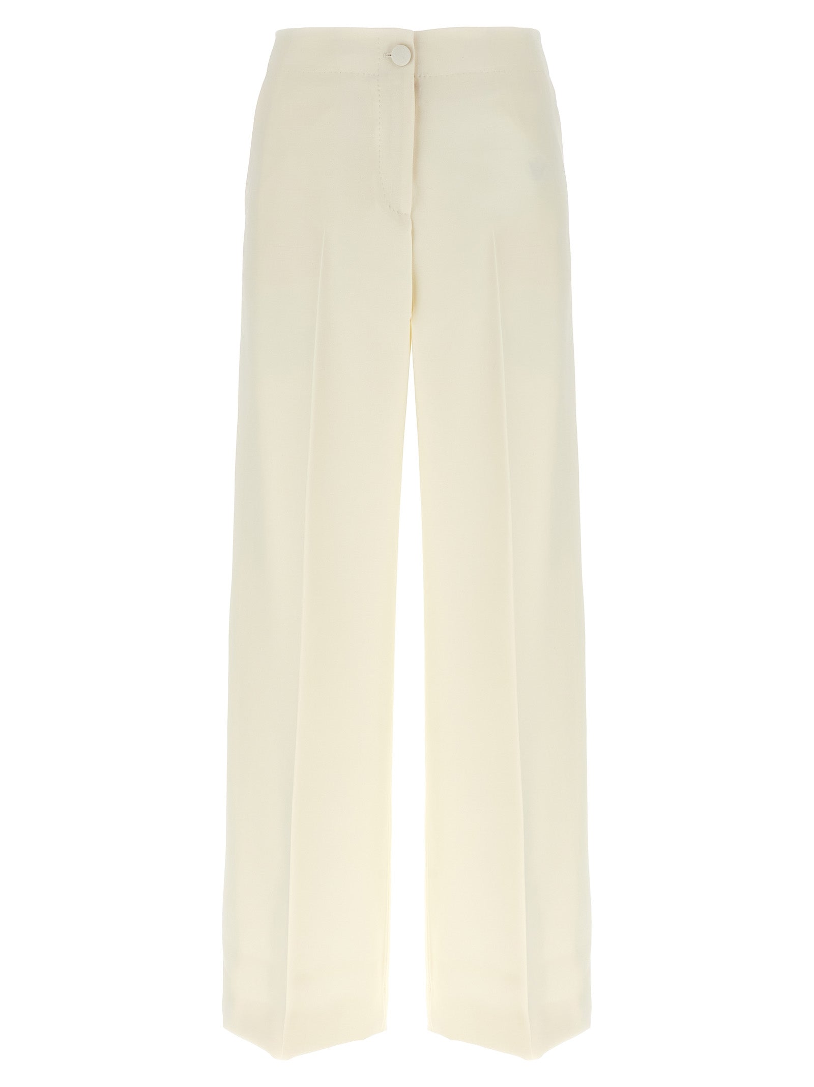 Brioni White Wool Casual Women's Pants