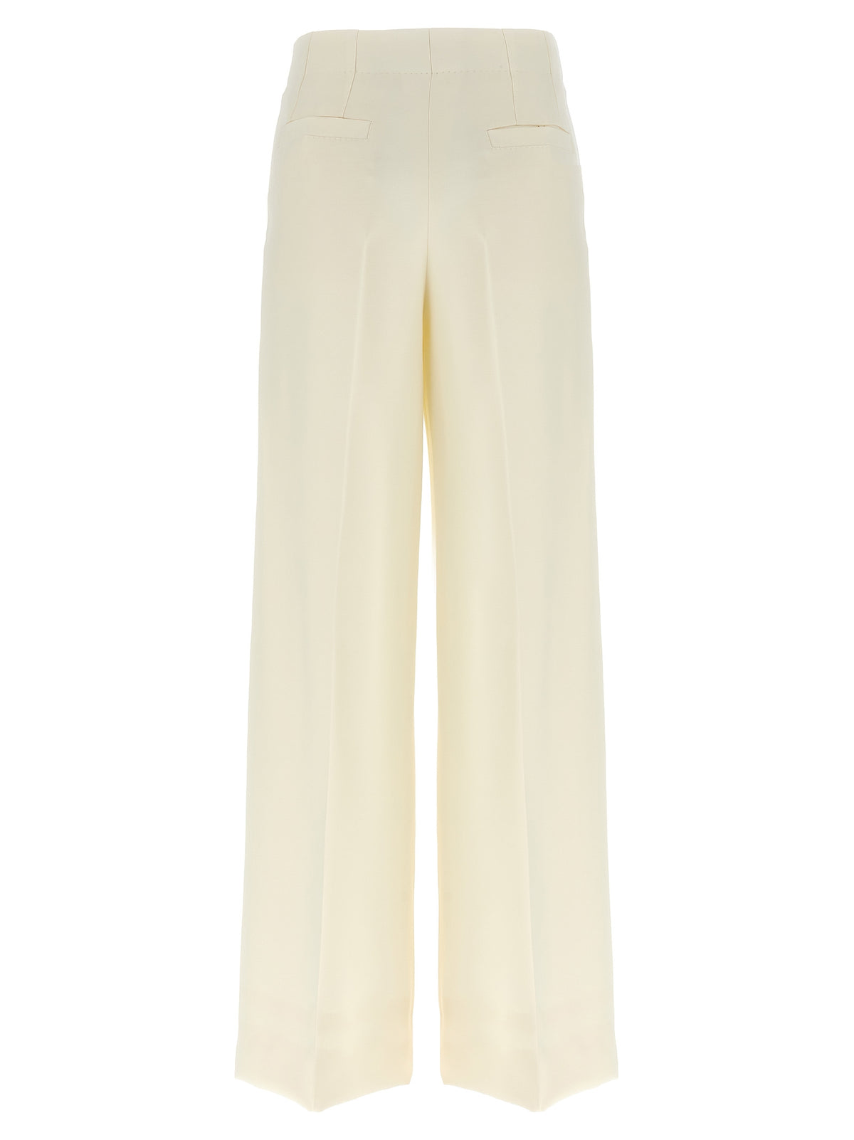 Brioni White Wool Casual Women's Pants