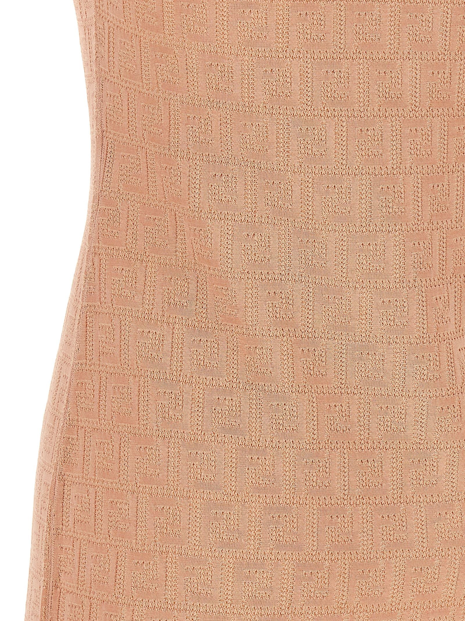 Fendi Multicolor Cotton Short Women's Dress