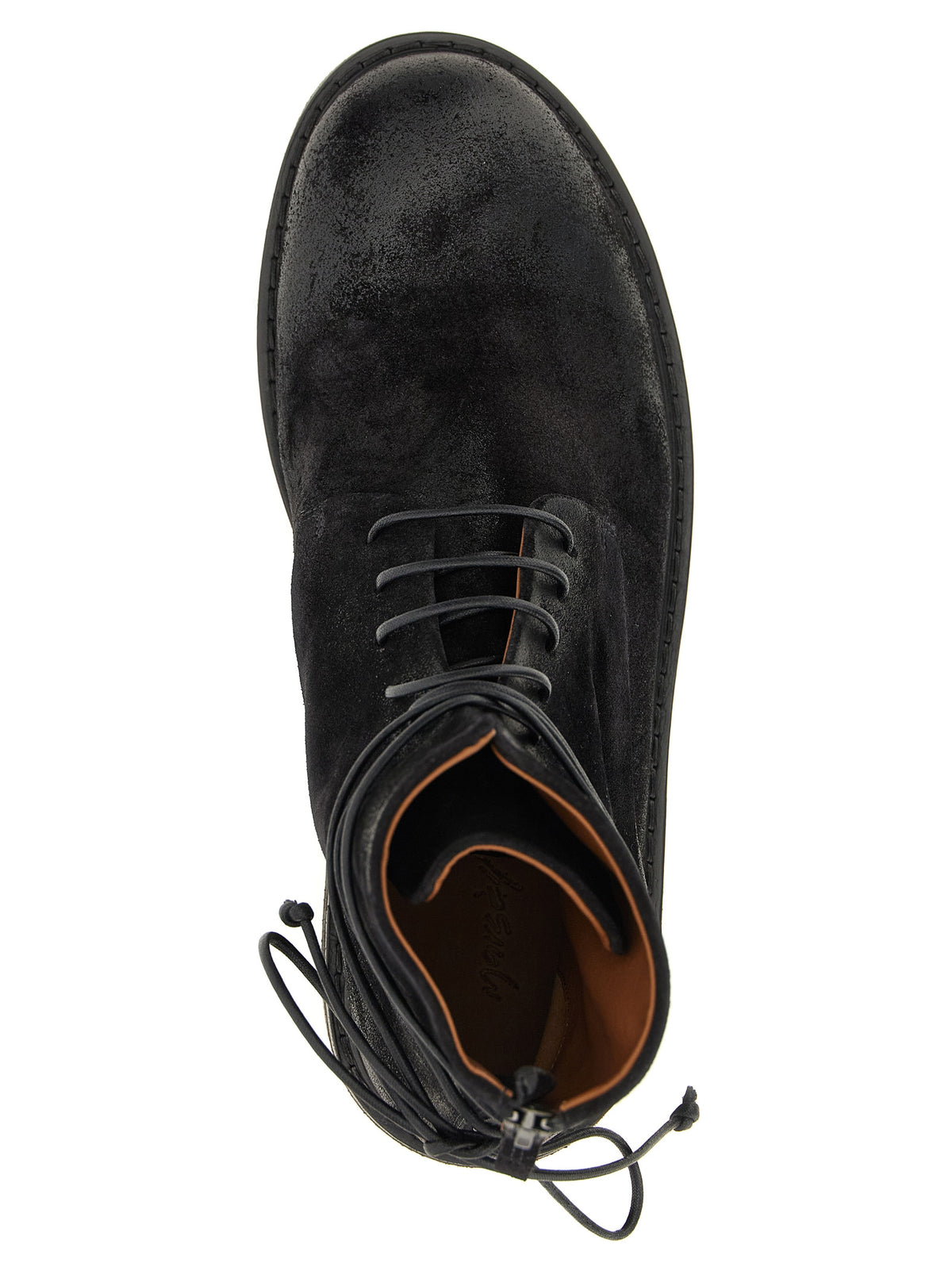 Marsell Black Cotton Chelsea Men's Boots