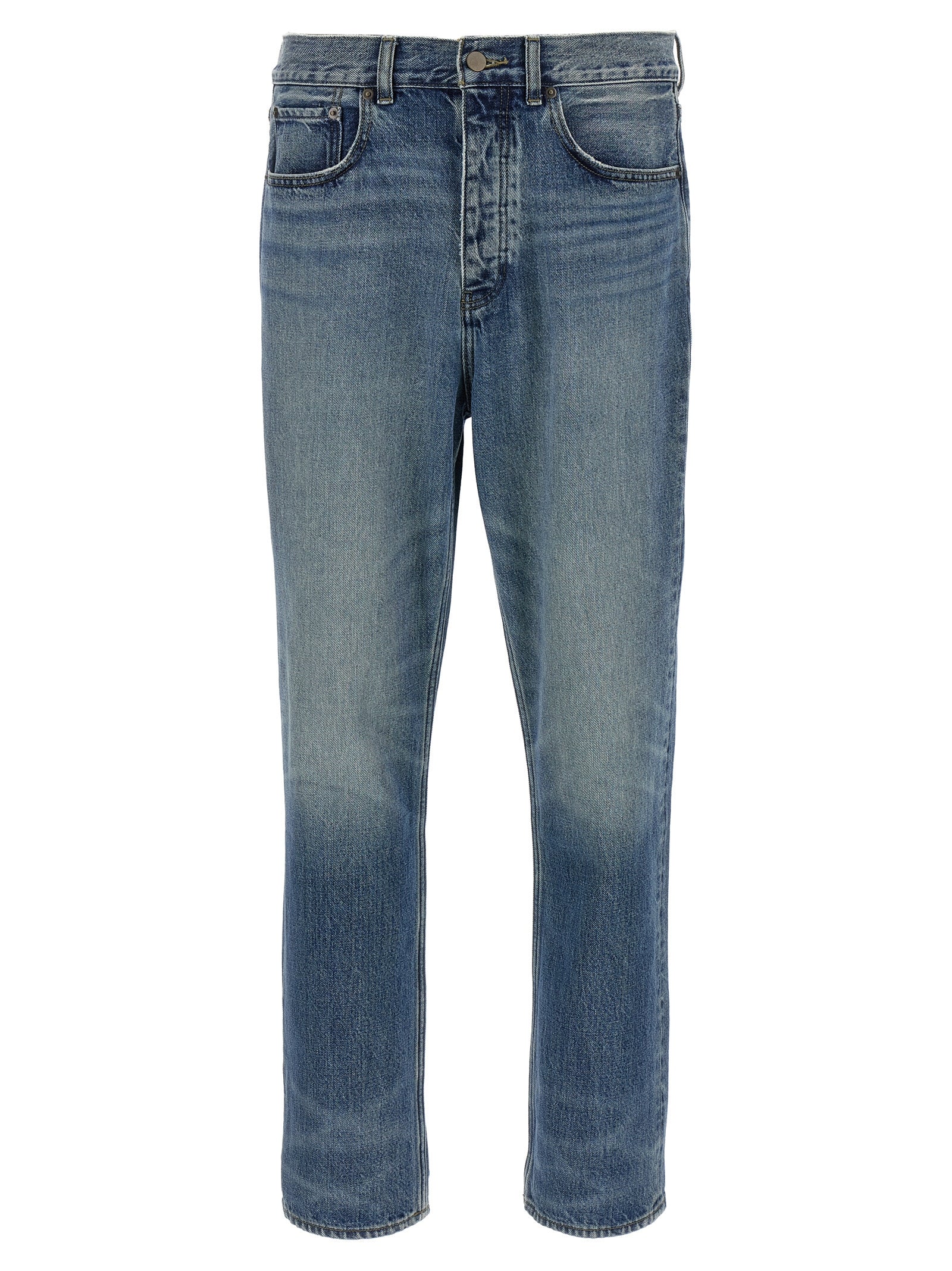 FEAR OF GOD ESSENTIAL Blue Cotton Straight-Leg Men's Jeans