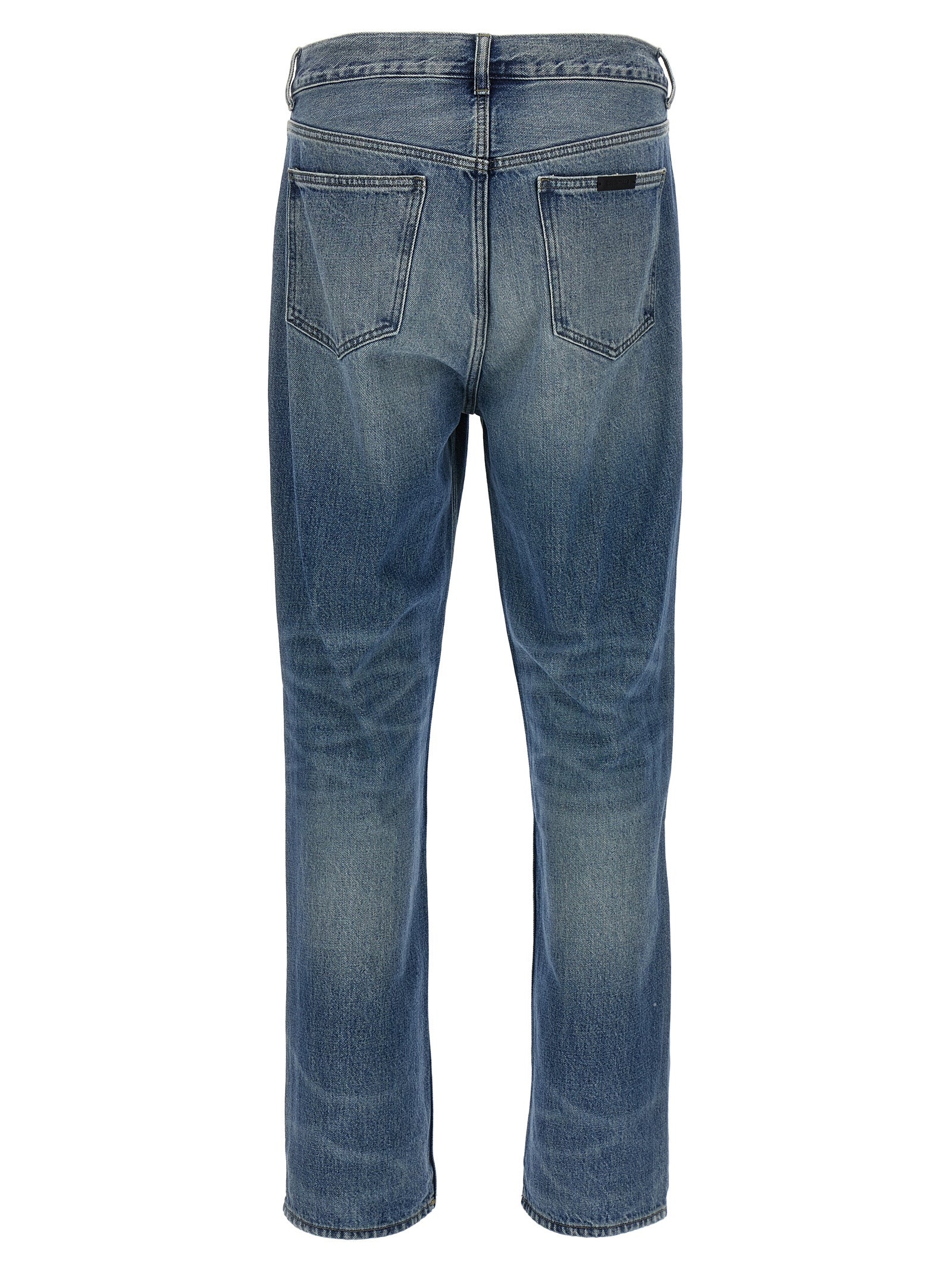 FEAR OF GOD ESSENTIAL Blue Cotton Straight-Leg Men's Jeans