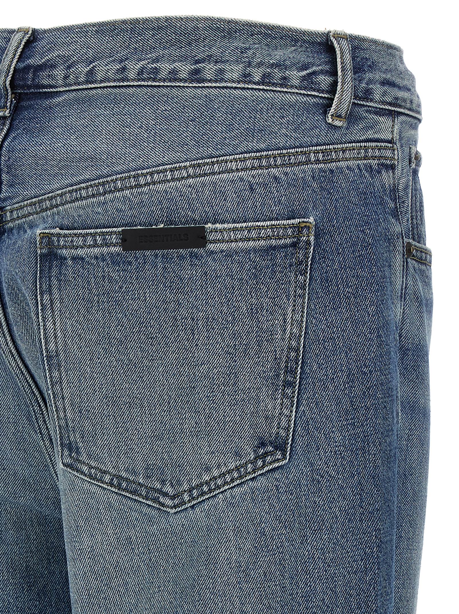 FEAR OF GOD ESSENTIAL Blue Cotton Straight-Leg Men's Jeans