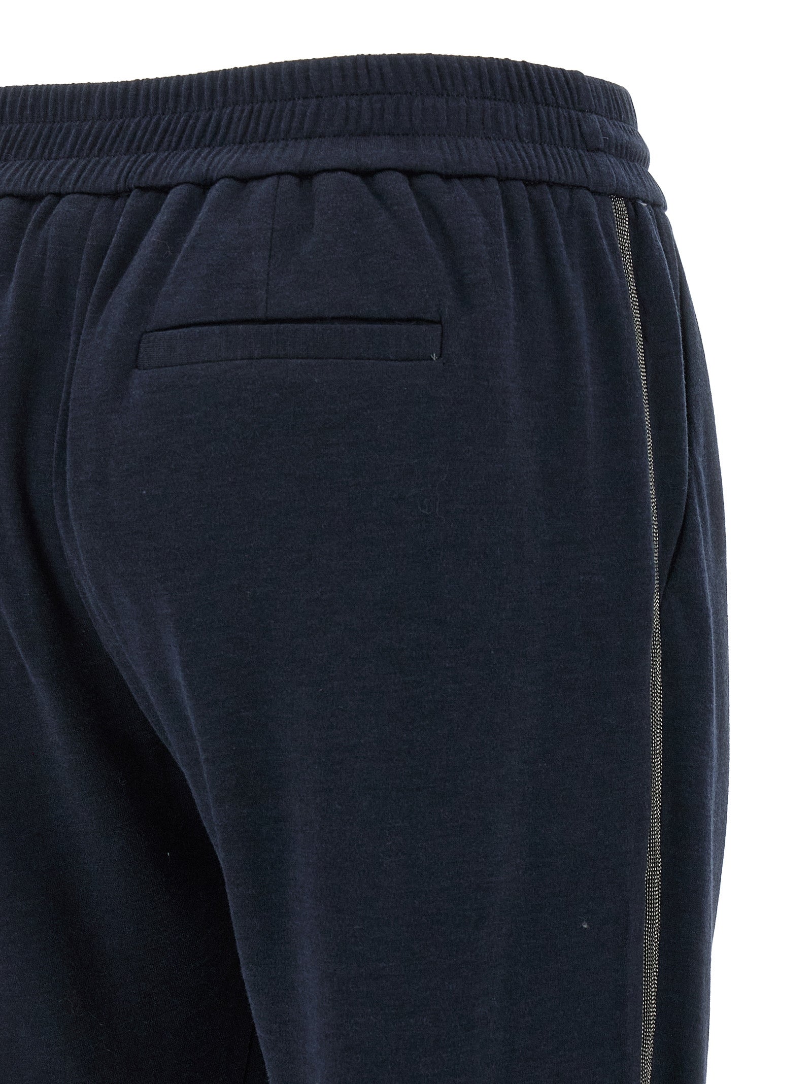 Brunello Cucinelli Blue Cotton Joggers (Workout Women's Pants)
