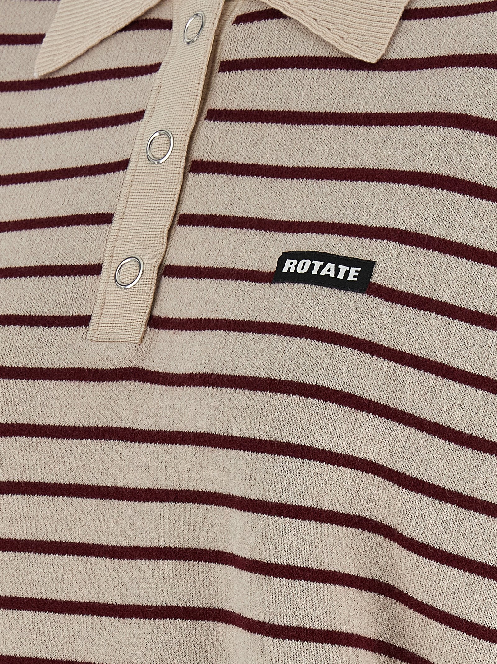 ROTATE BIRGER CHRISTENSEN Multicolor Mohair Polo Women's Shirt