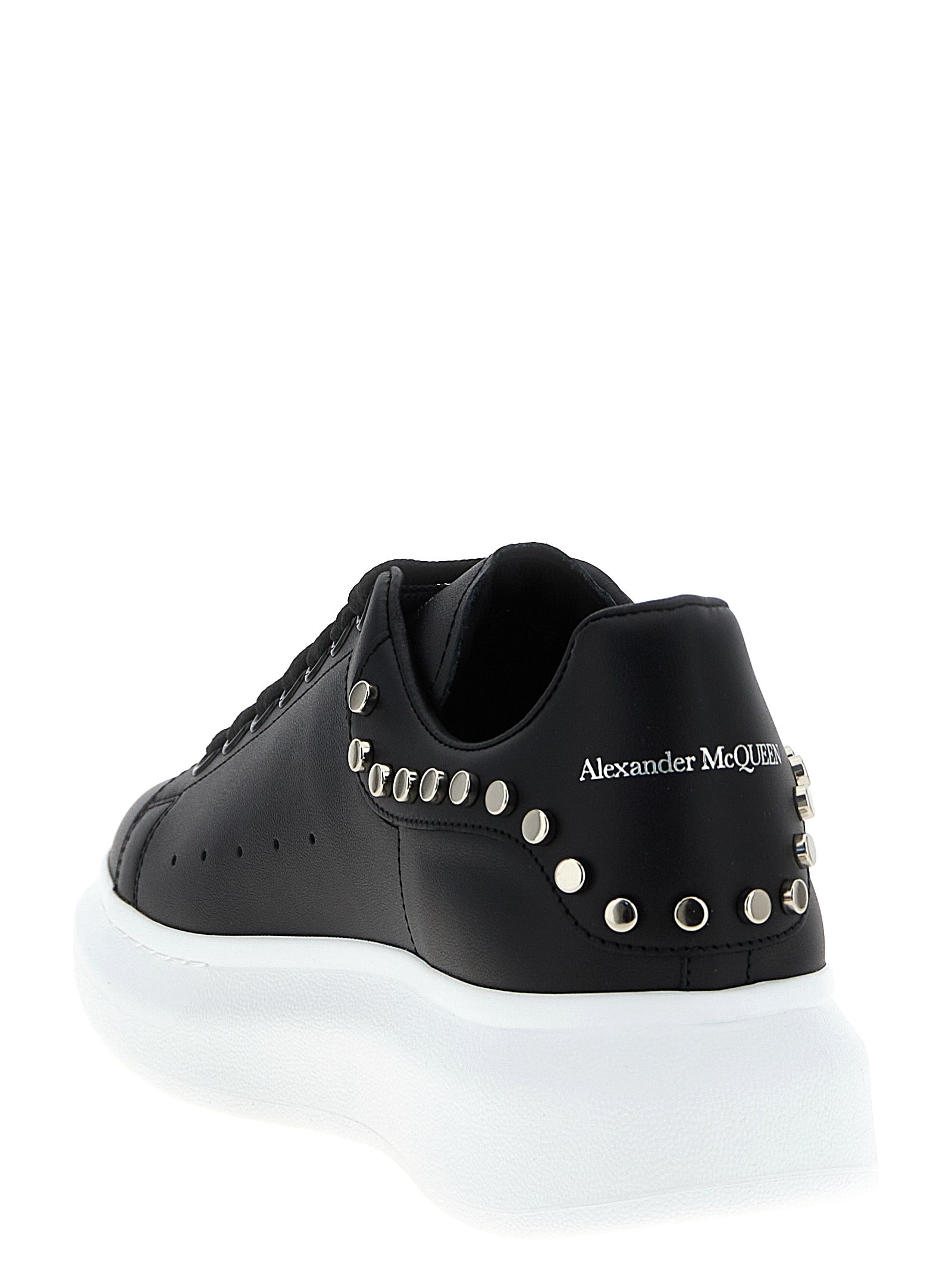 Alexander McQueen Black Calfskin Chunky Men's Sneakers