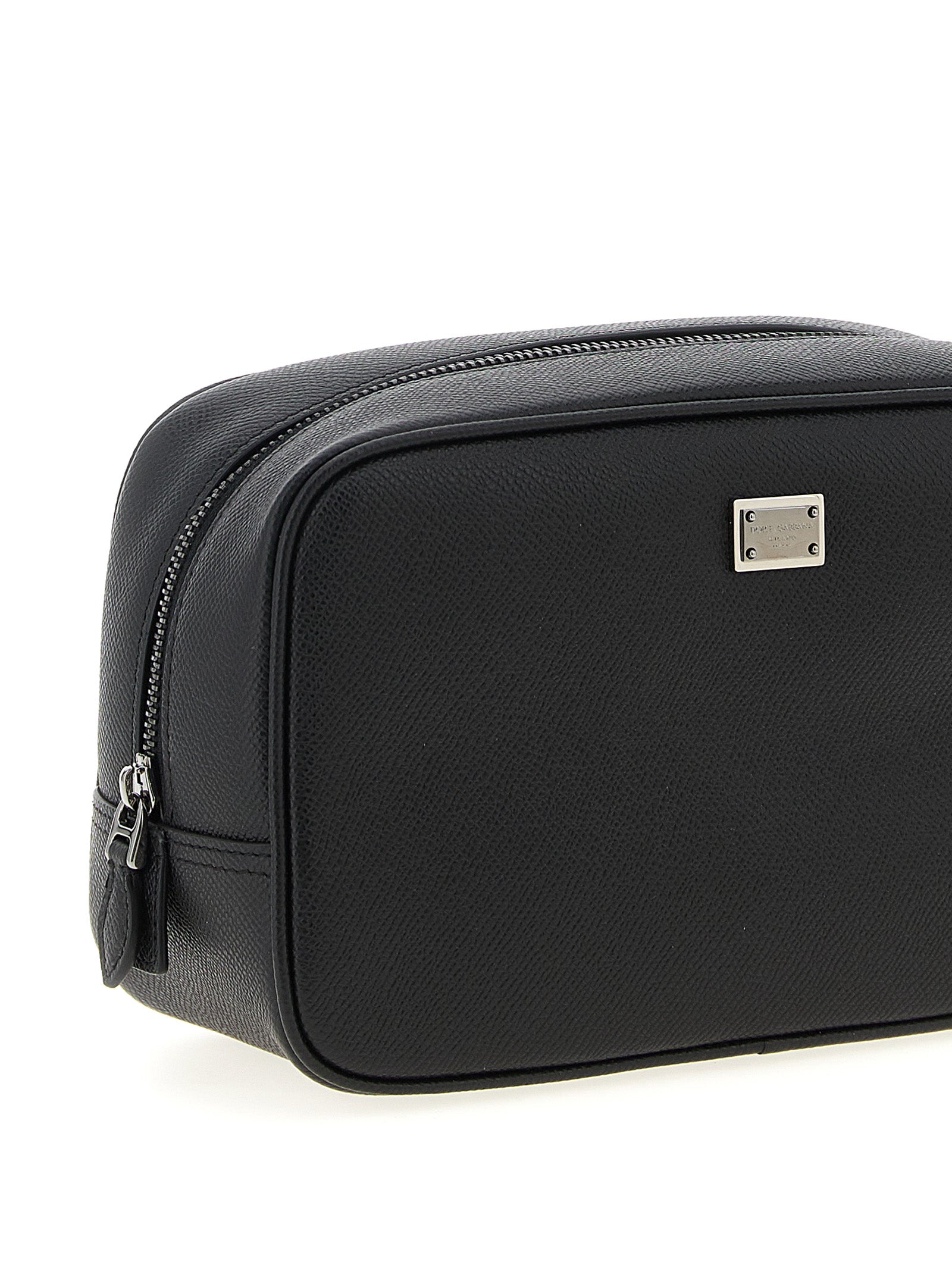 Dolce & Gabbana Black Calfskin Leather Men's Wallet