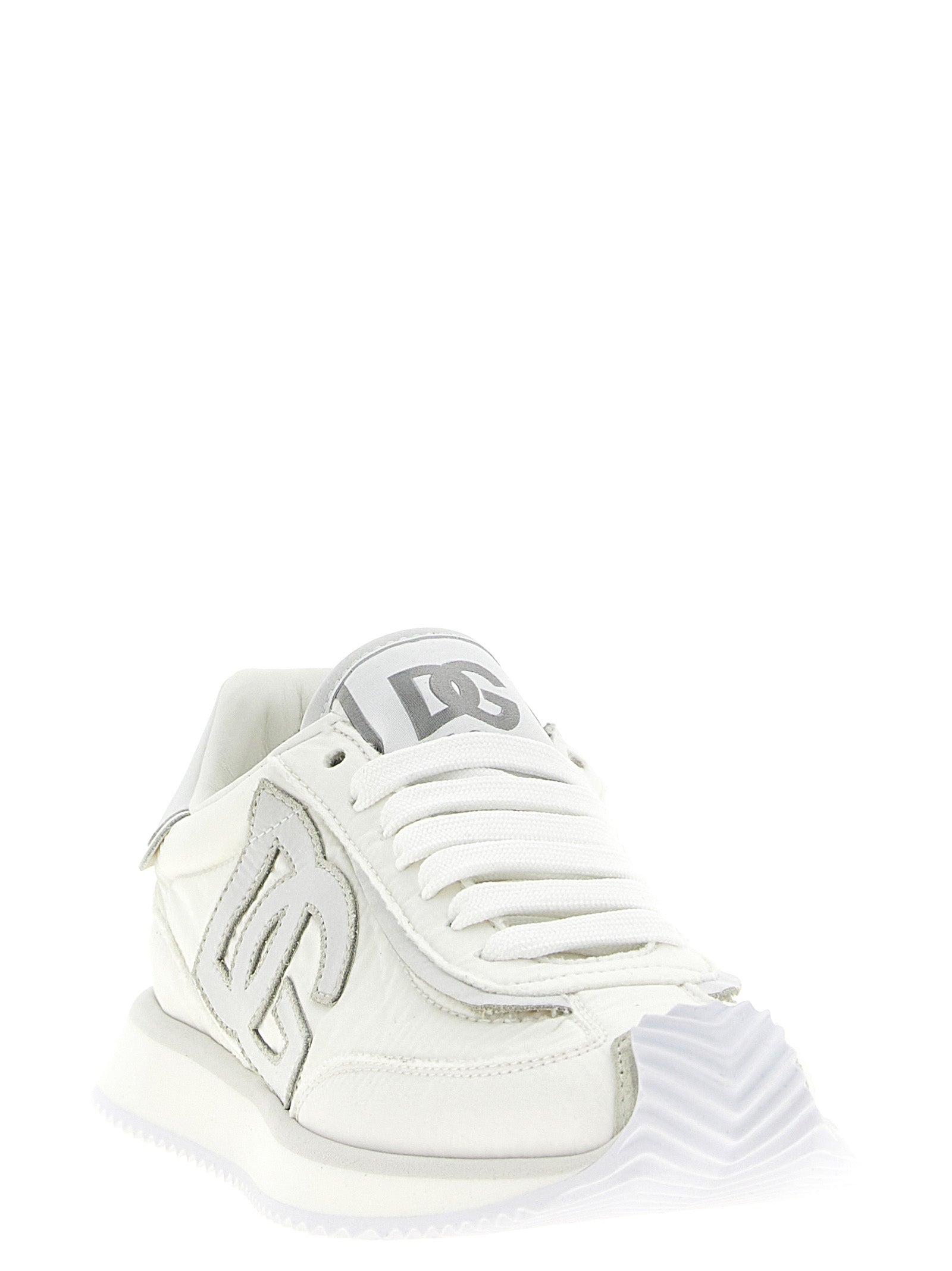 Dolce & Gabbana White Polyester Athletic Women's Sneakers