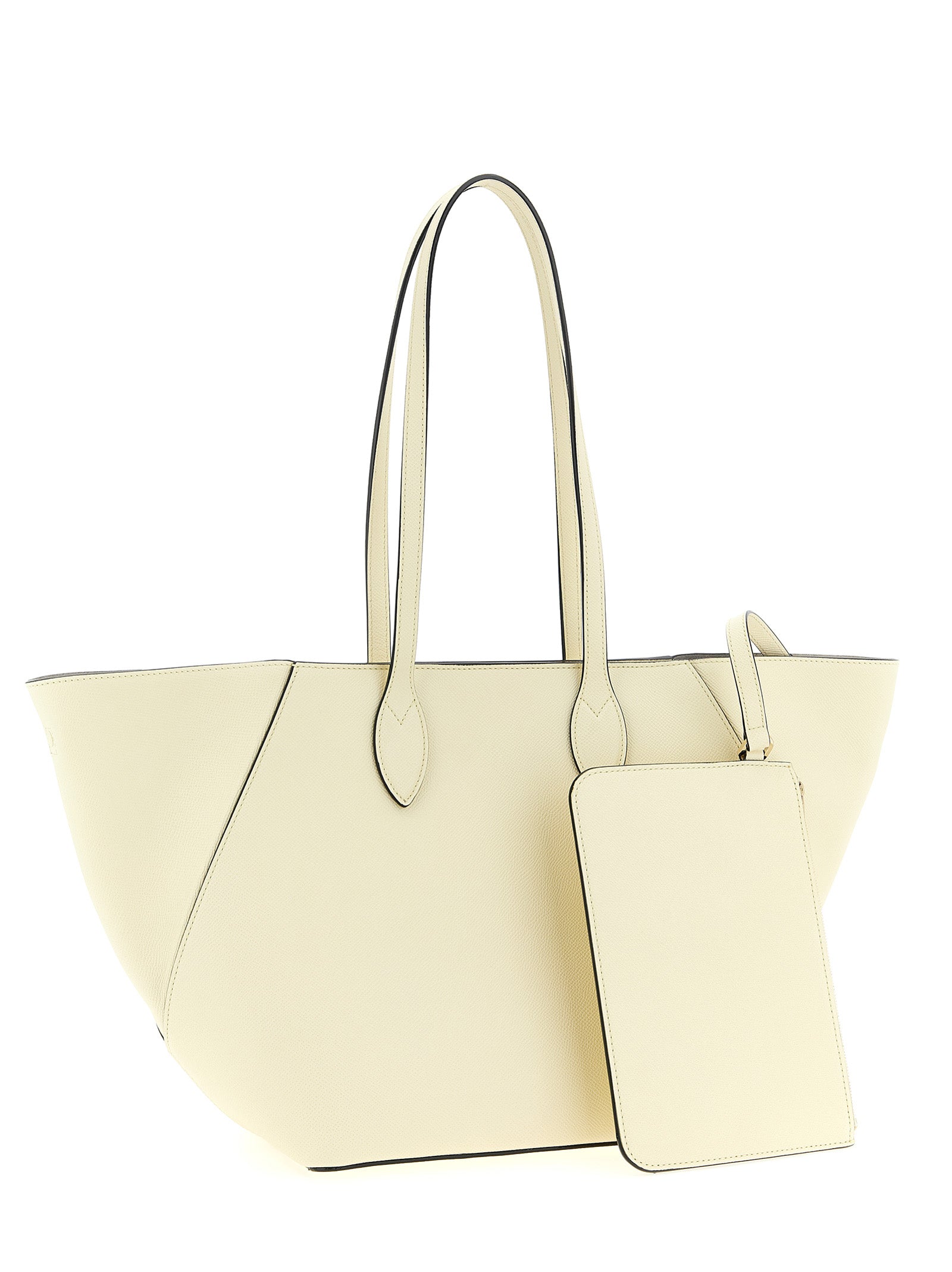 Valextra White Calfskin Tote Women's Bag