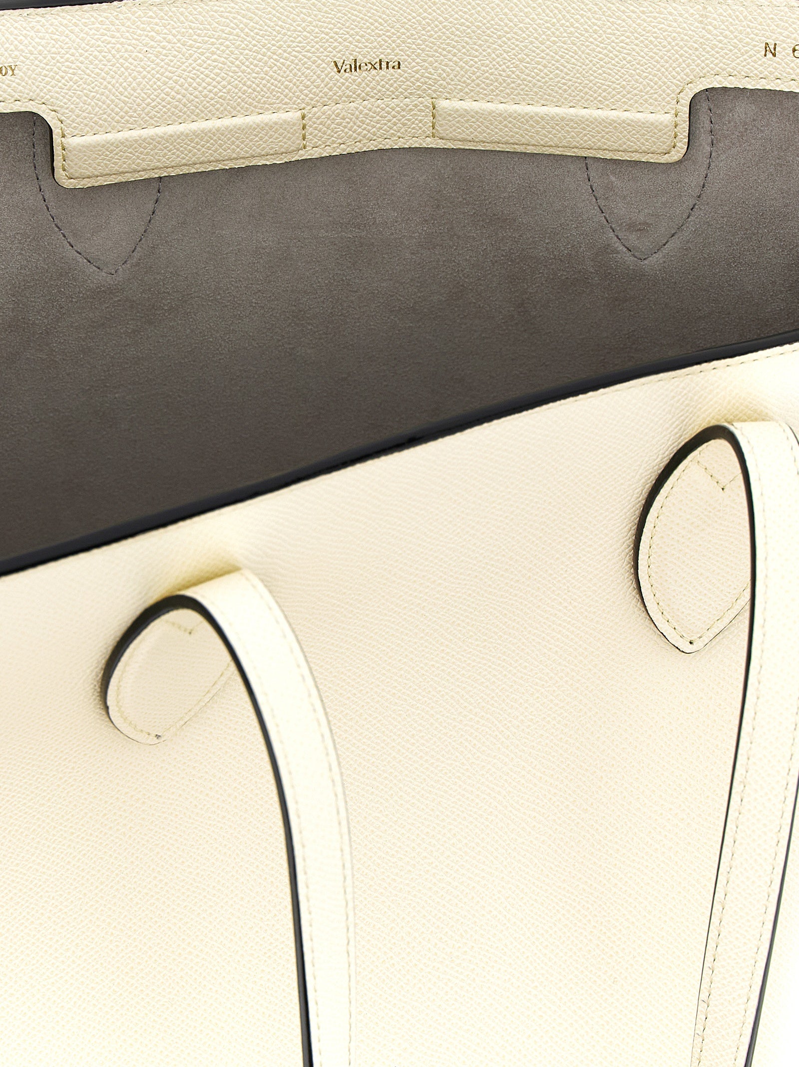 Valextra White Calfskin Tote Women's Bag