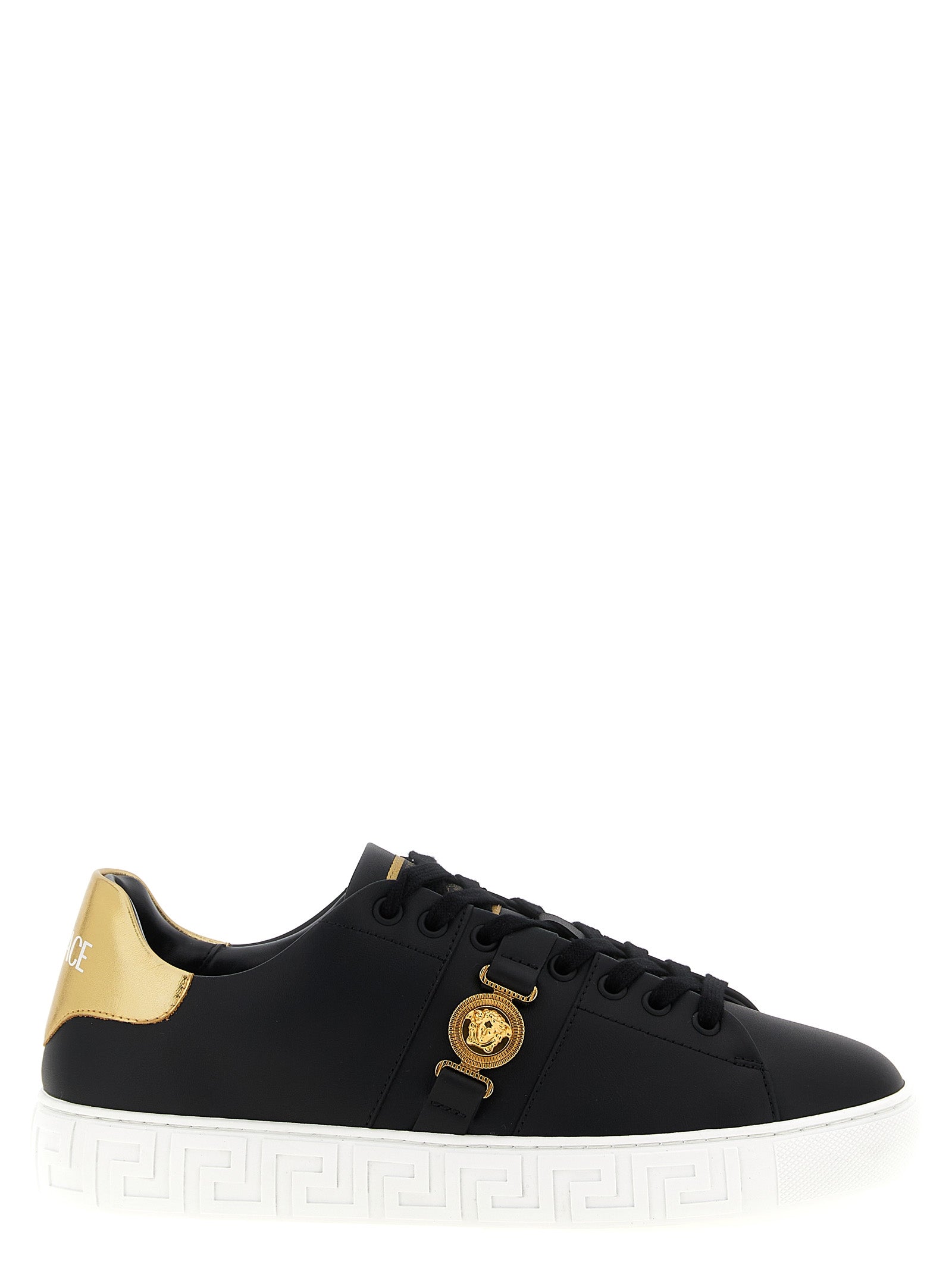 Versace Black Nylon Low Top Men's Sneakers