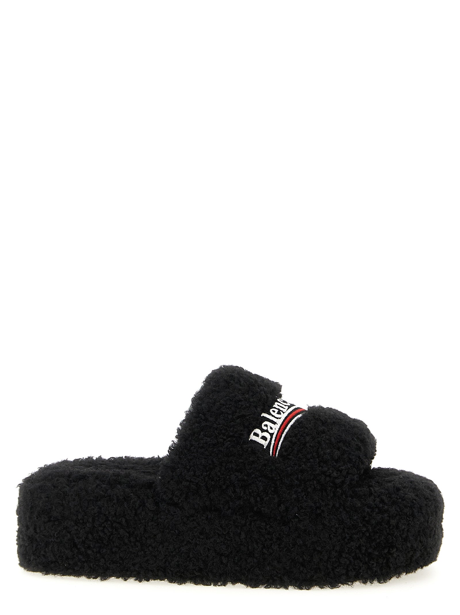 Balenciaga Black Polyester Women's Slides