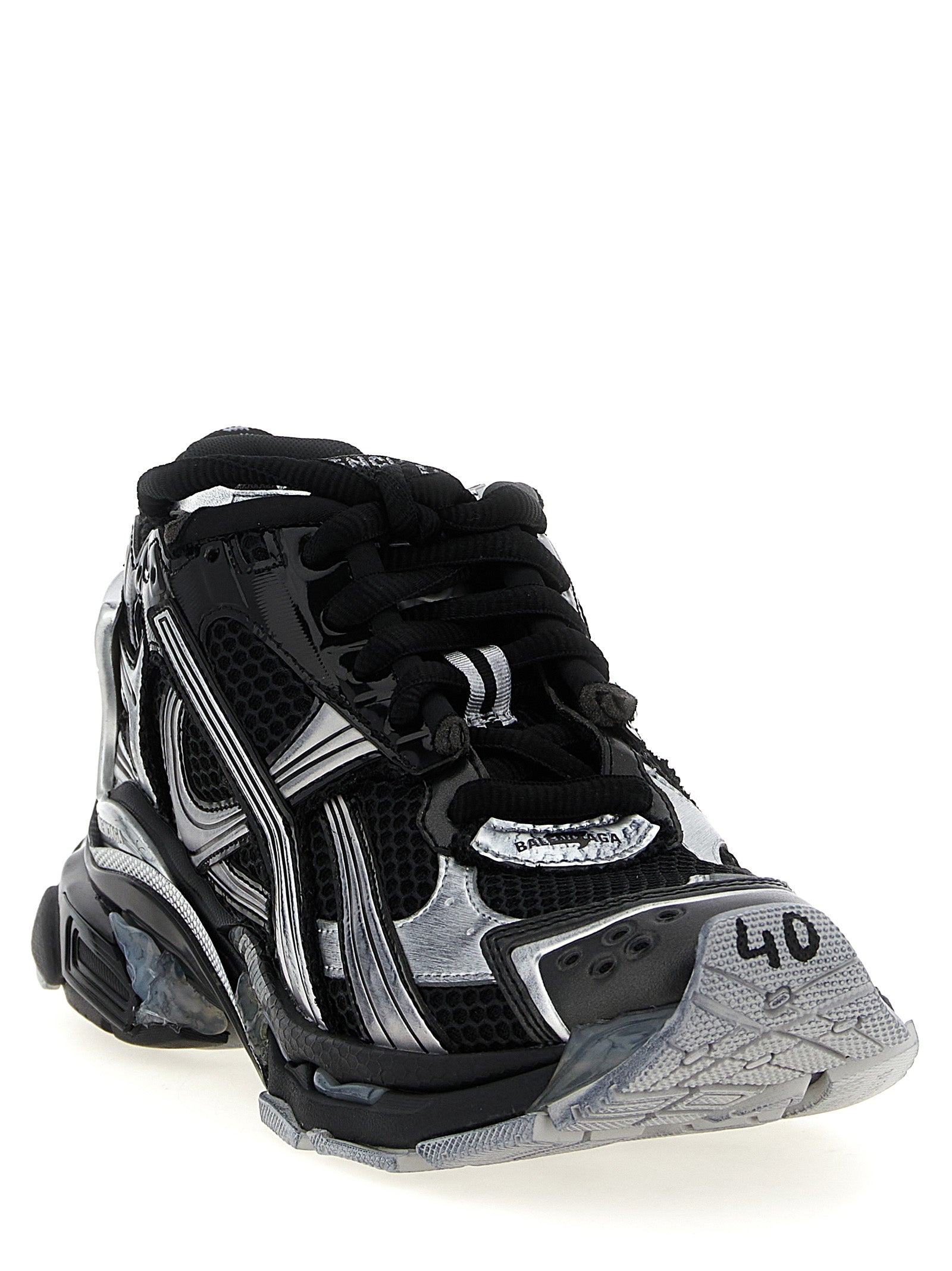 Balenciaga Black Polyethylene Athletic Men's Sneakers