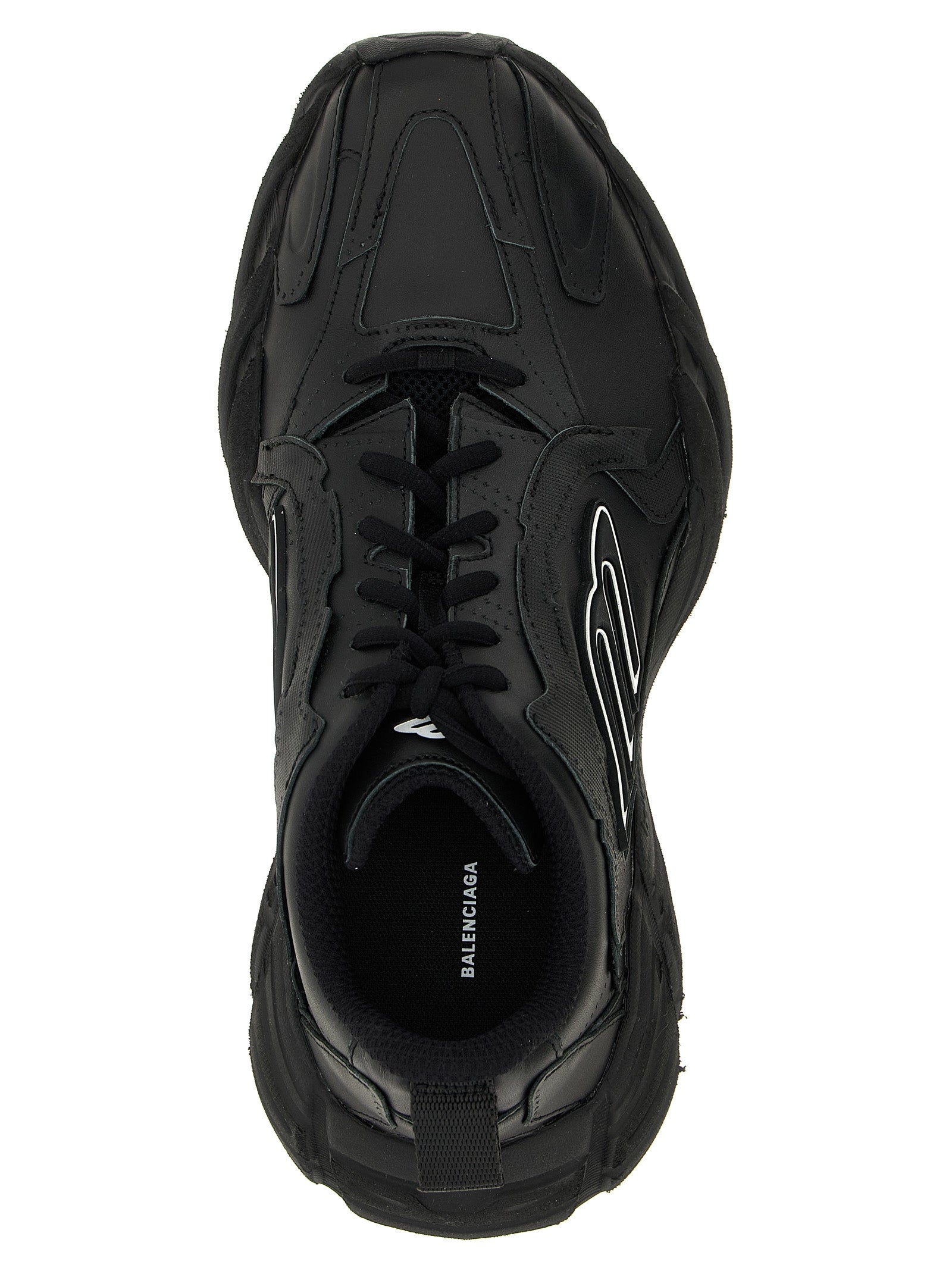 Balenciaga Black Calfskin Athletic Men's Sneakers