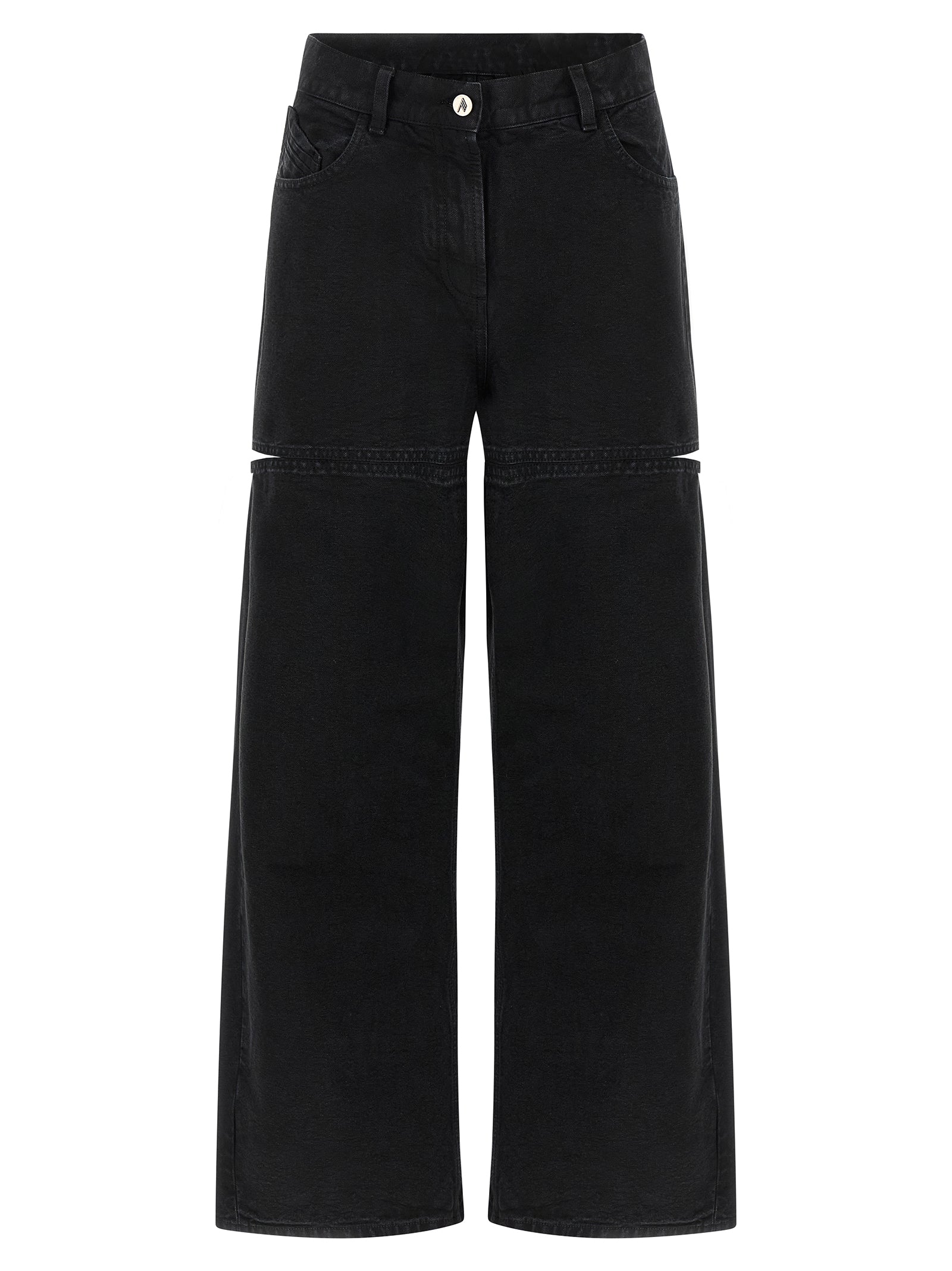 The Attico Black Cotton Jeans Women's Denim
