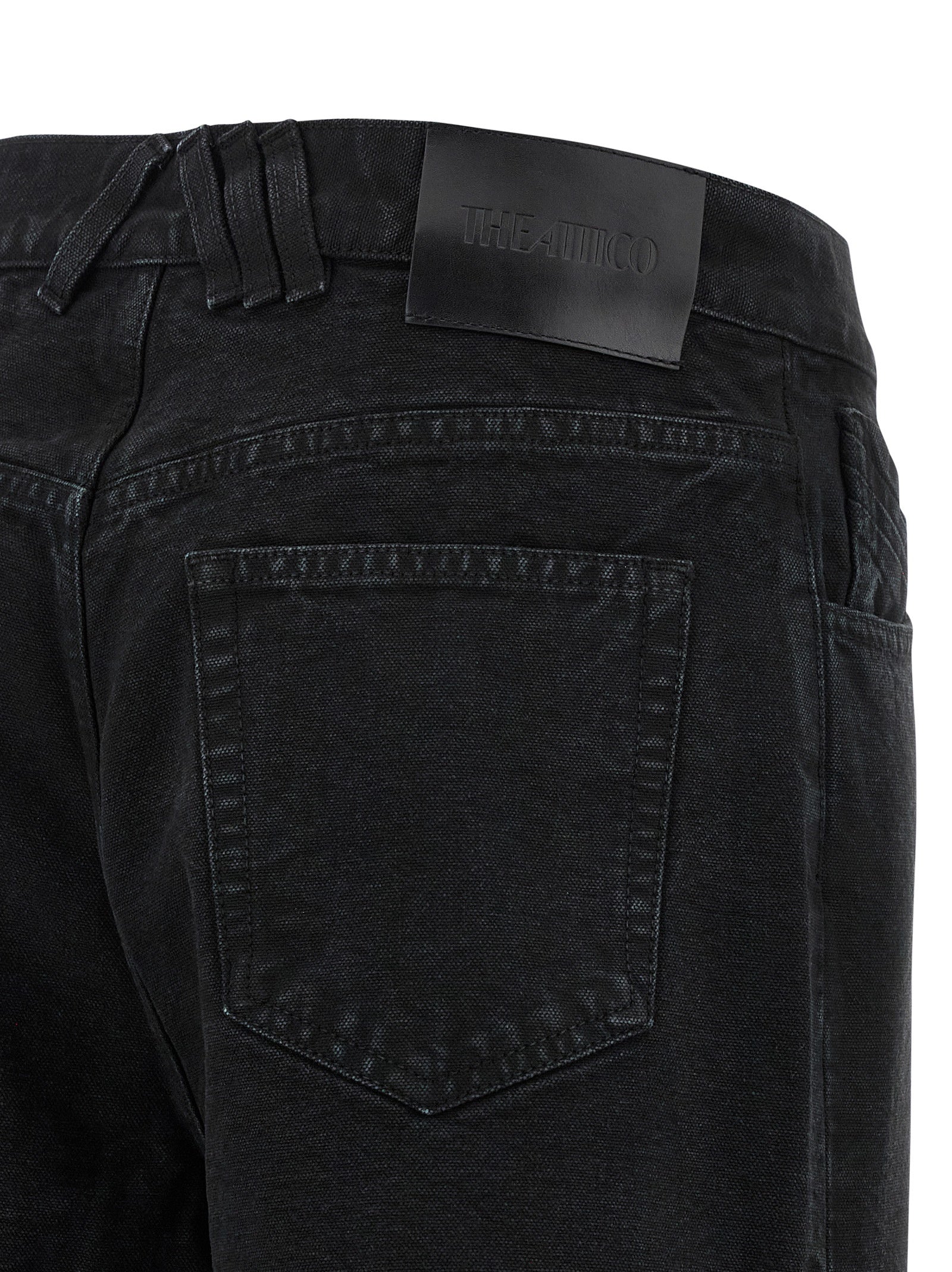The Attico Black Cotton Jeans Women's Denim