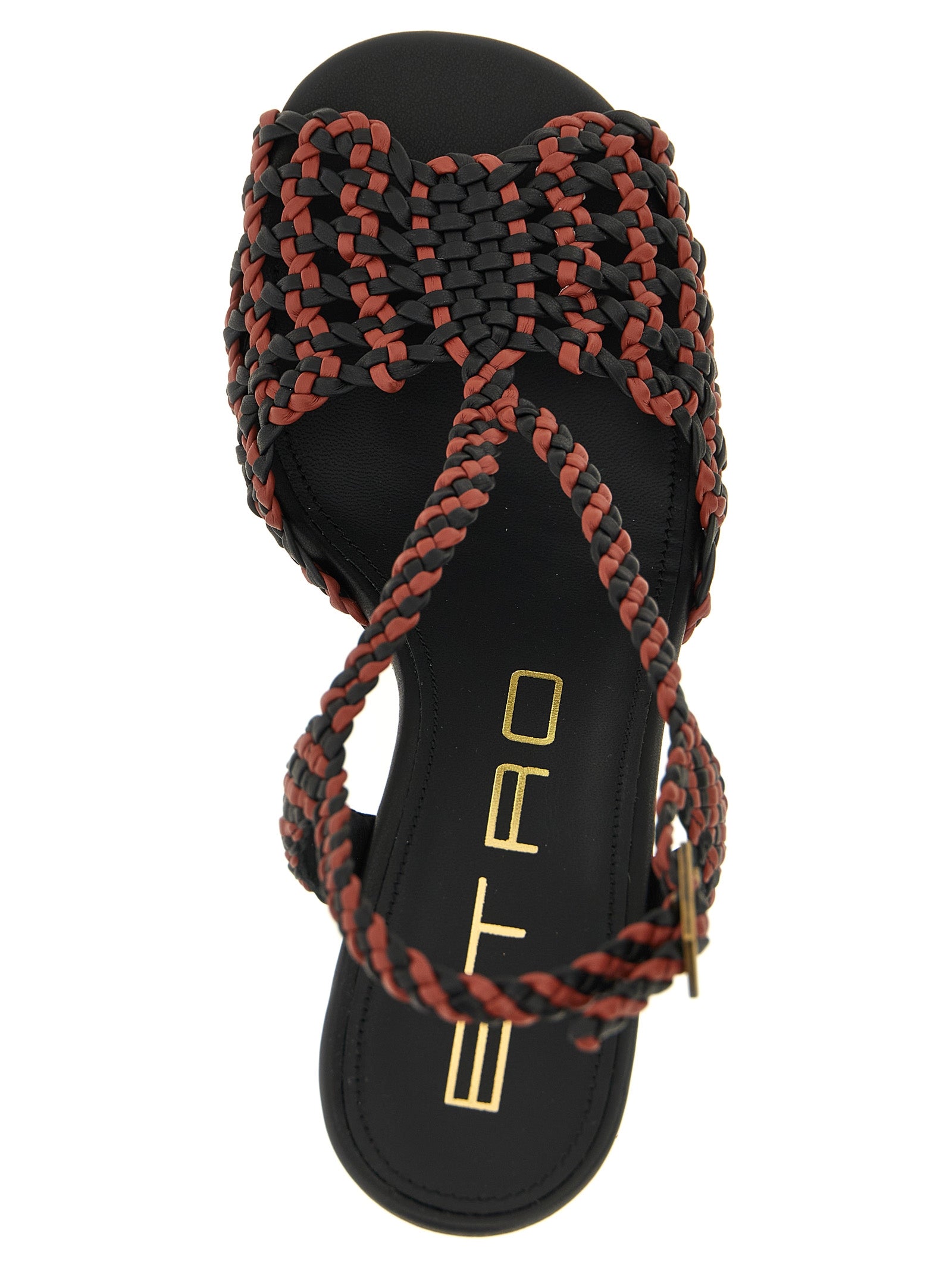 Etro Brown Polyethylene Stiletto Heel Women's Sandals