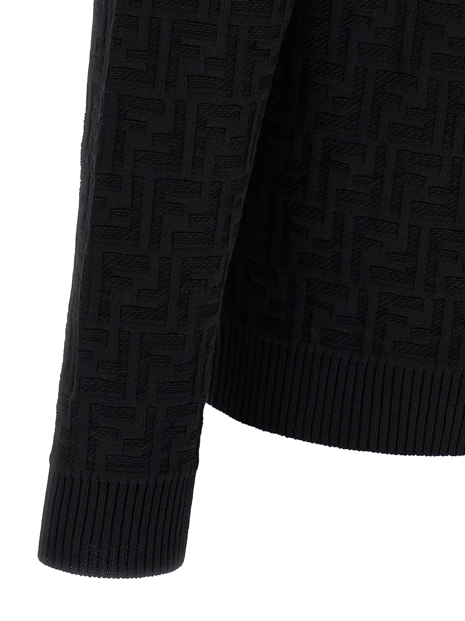 Fendi Black Cotton Men's Cardigan