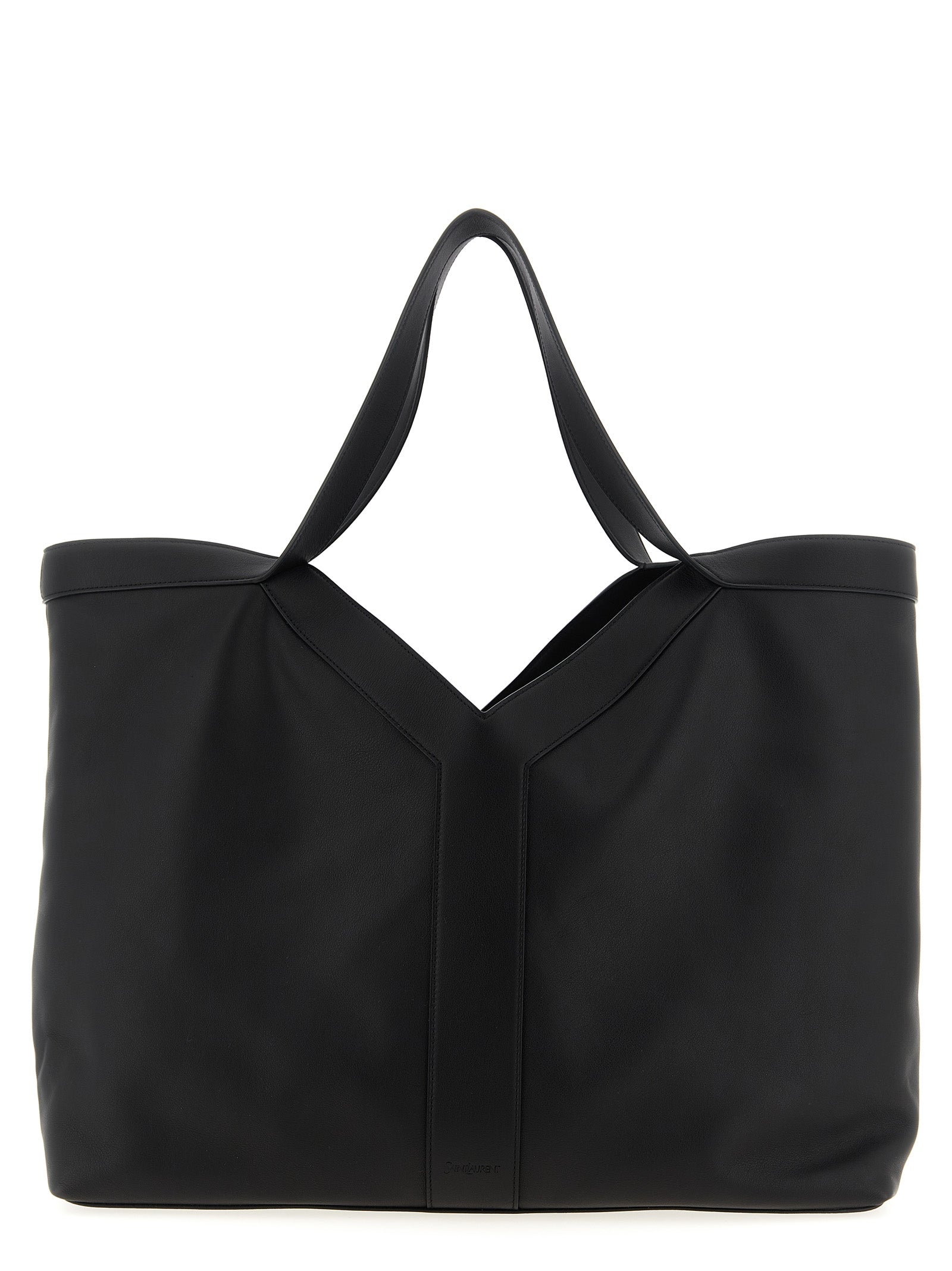 Saint Laurent Black Calfskin Tote Men's Bag
