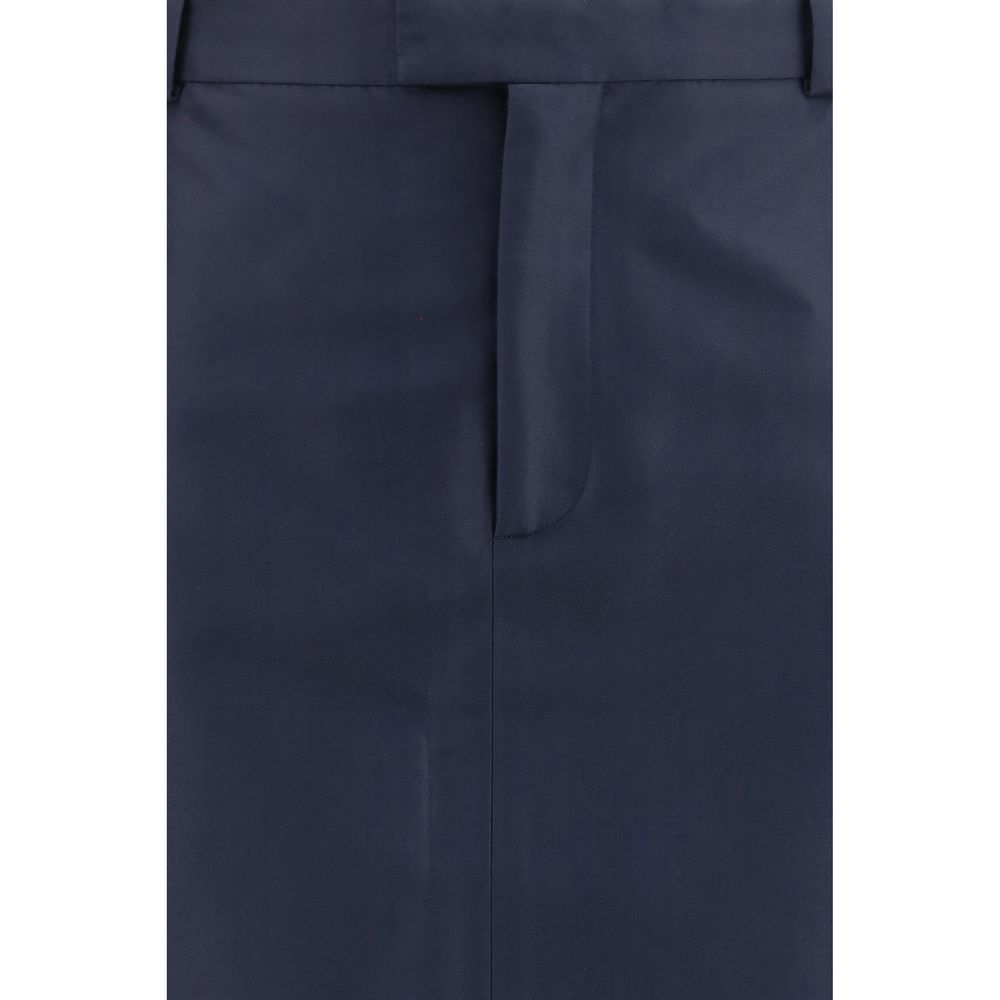 Gucci Blue Silk Women's Skirt
