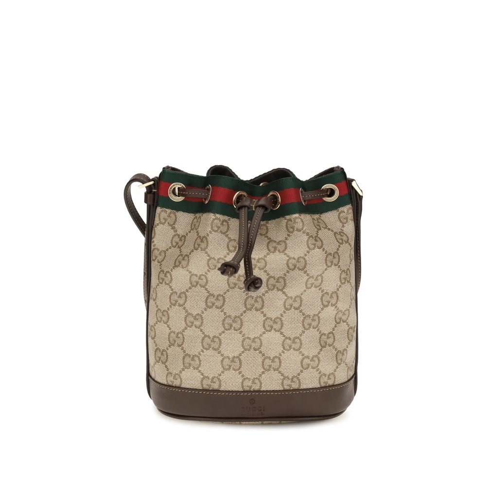 Gucci Beige Fabric Backet Women's Bag