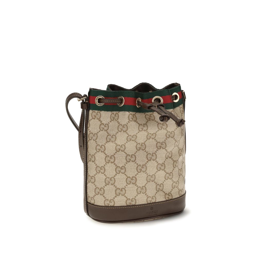 Gucci Beige Fabric Backet Women's Bag