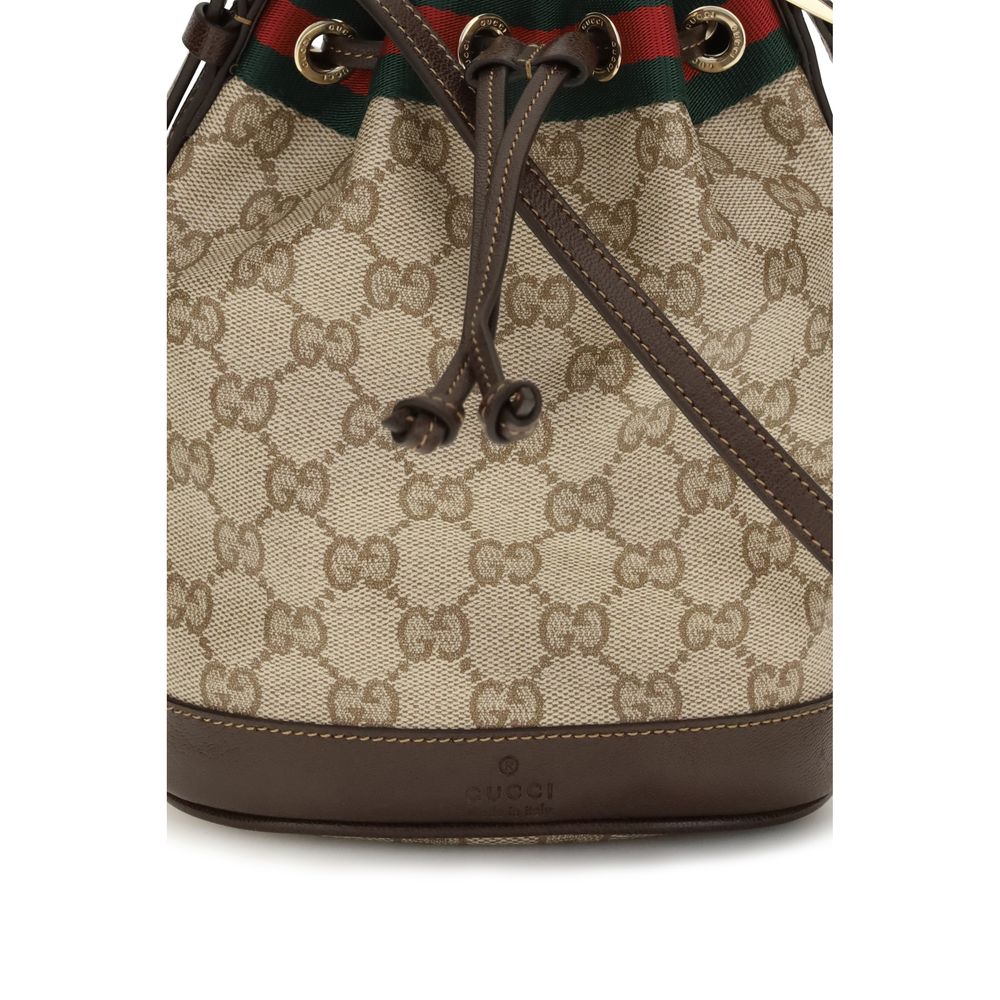 Gucci Beige Fabric Backet Women's Bag