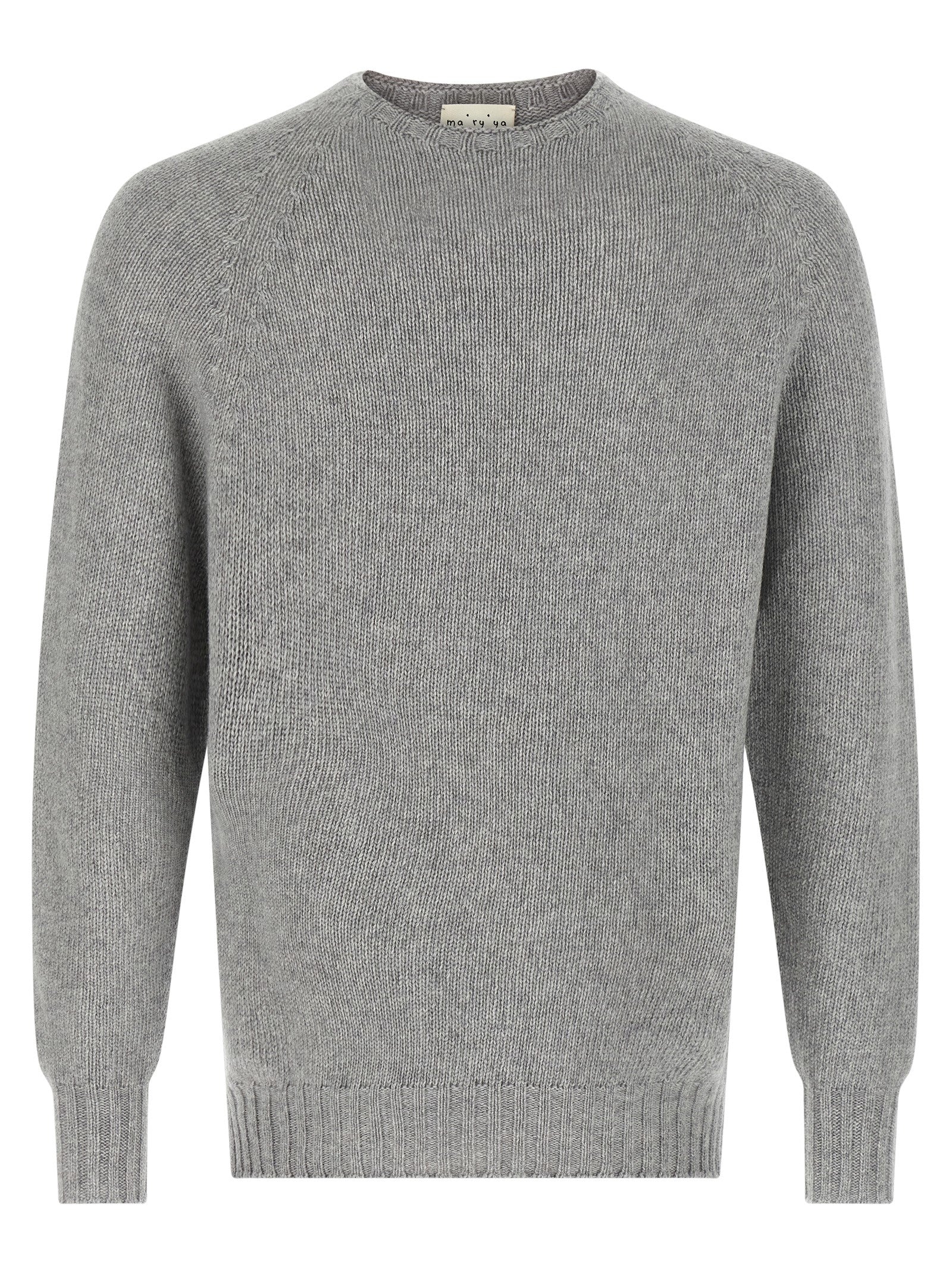 MA'RY'YA Gray Virgin Wool Men's Cardigan