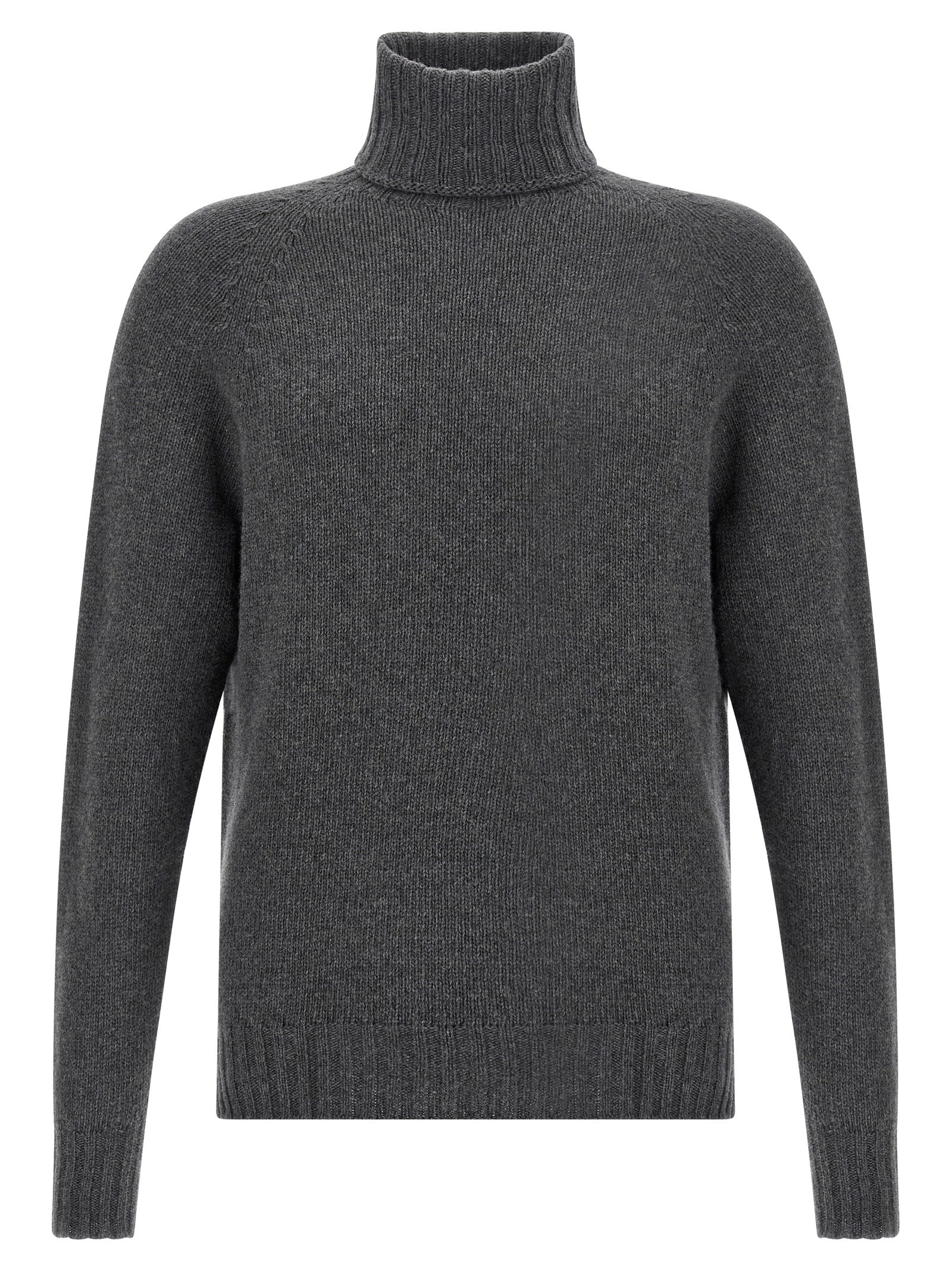 MA'RY'YA Gray Virgin Wool Men's Cardigan