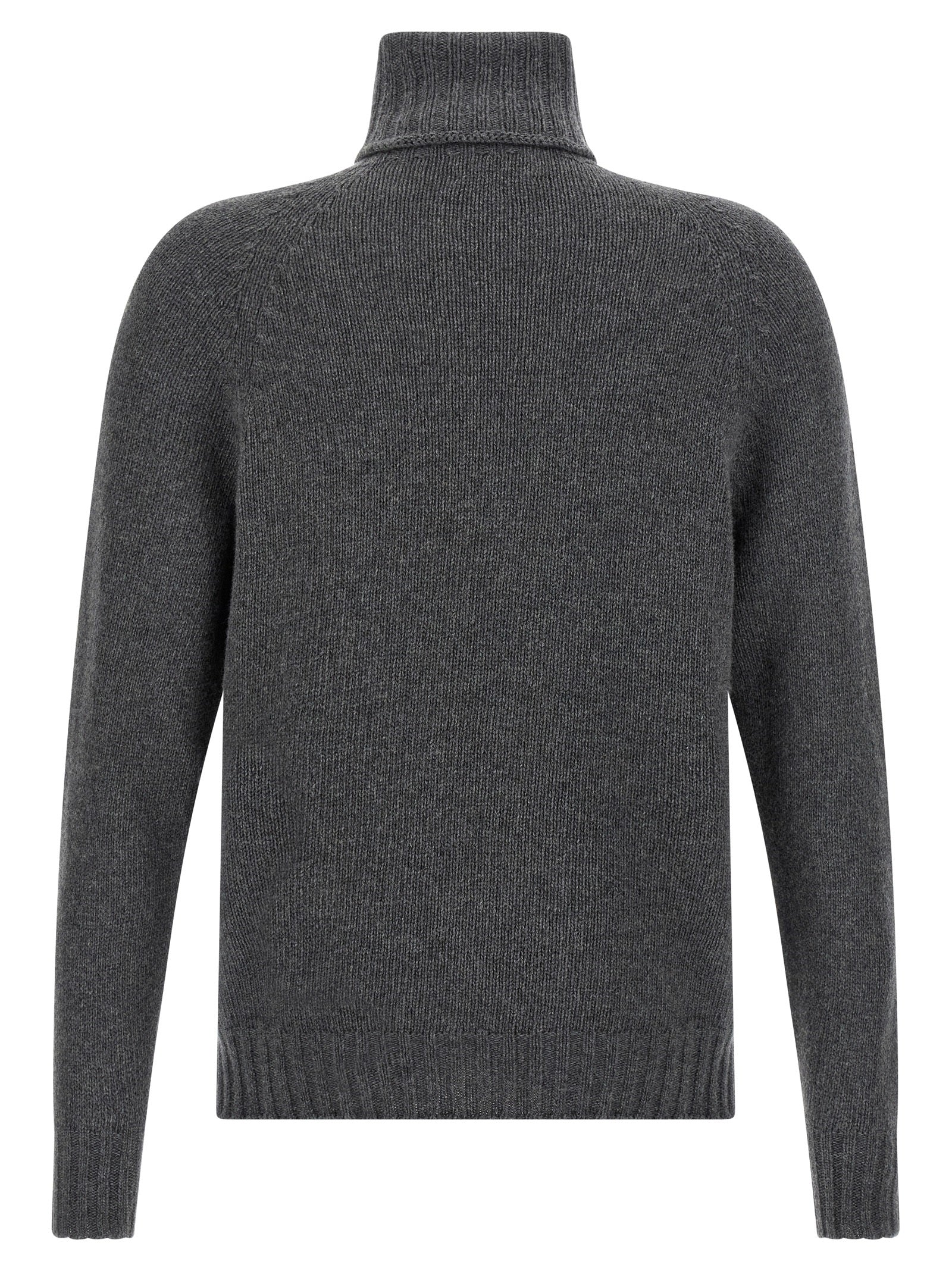 MA'RY'YA Gray Virgin Wool Men's Cardigan
