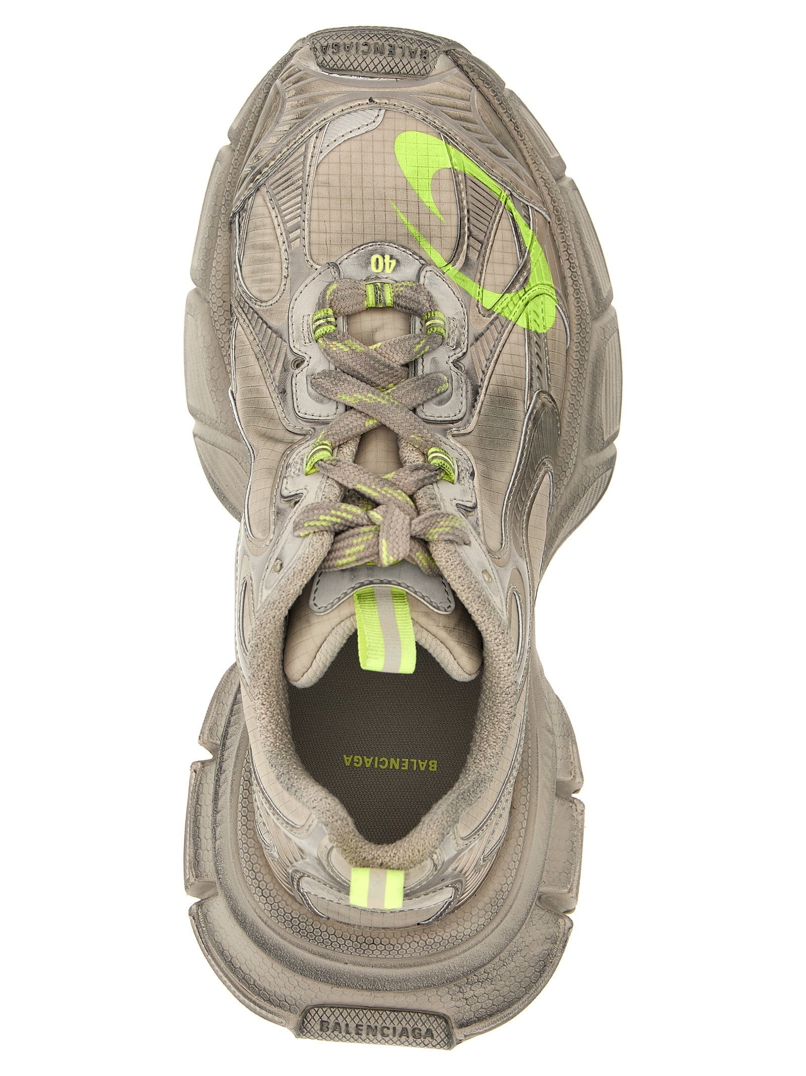 Balenciaga Gray Polyethylene Athletic Men's Sneakers