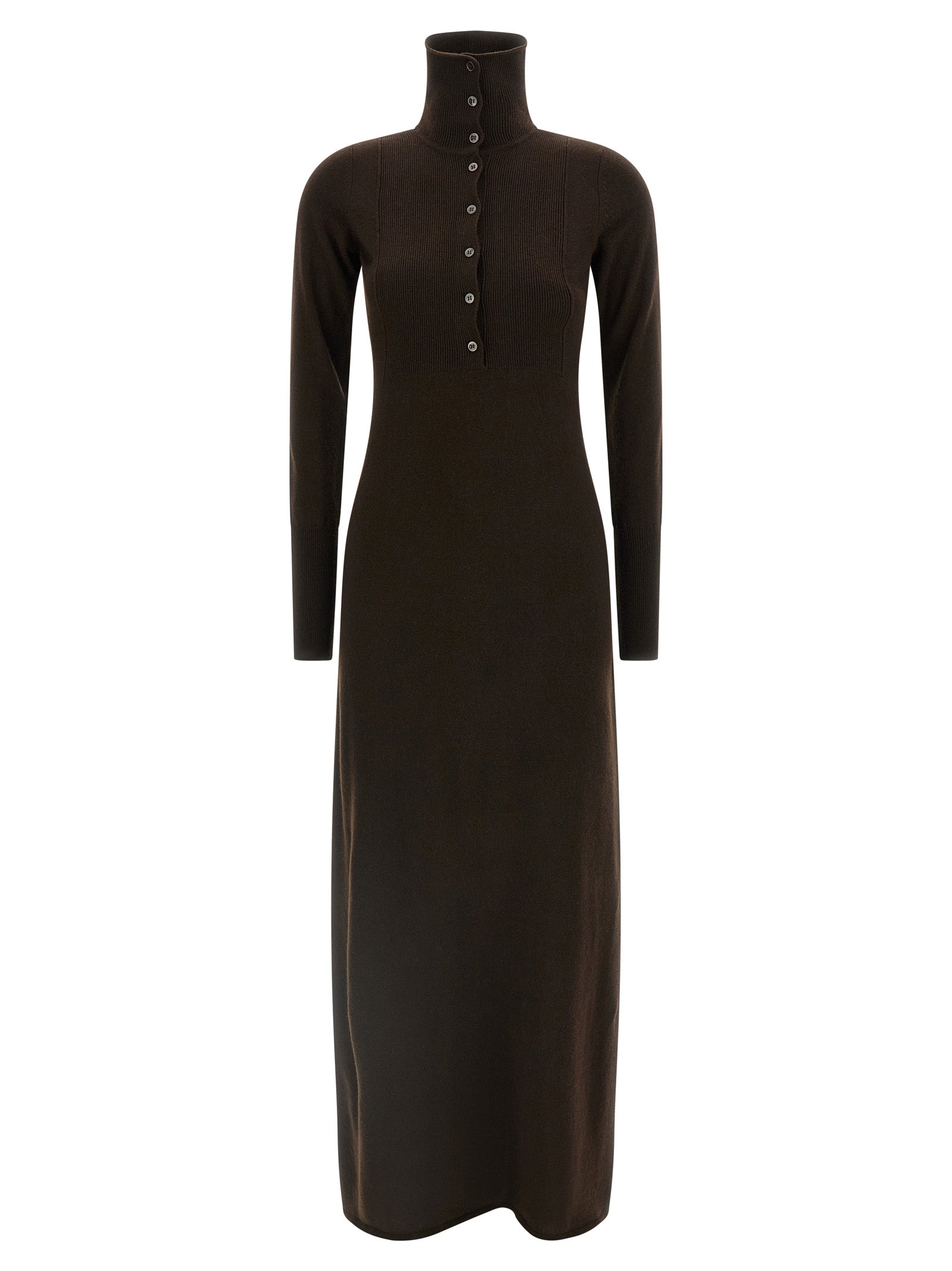 Tom Ford Brown Cashmere Long Women's Dress