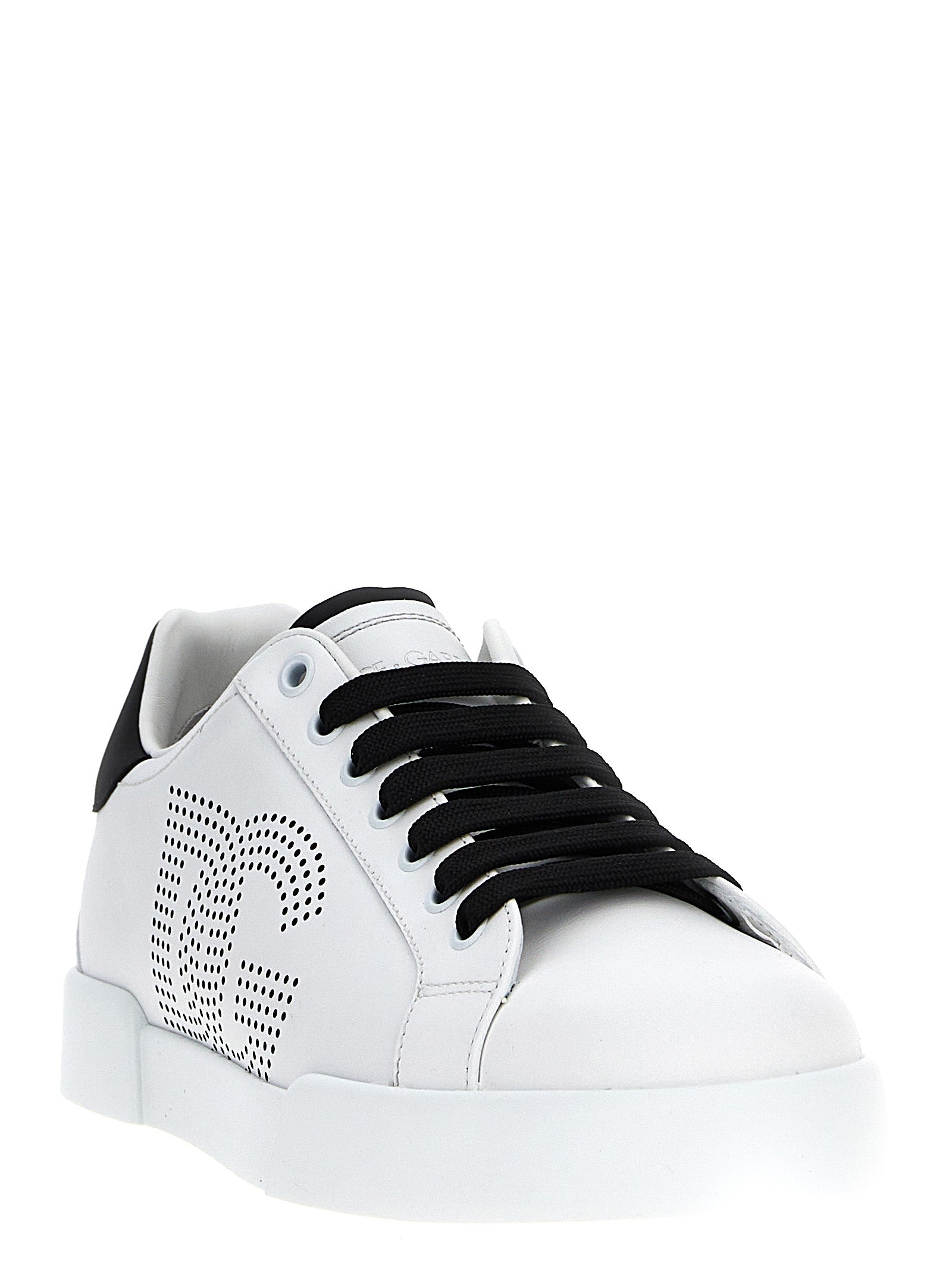Dolce & Gabbana Bicolor Calfskin Low Top Men's Sneakers