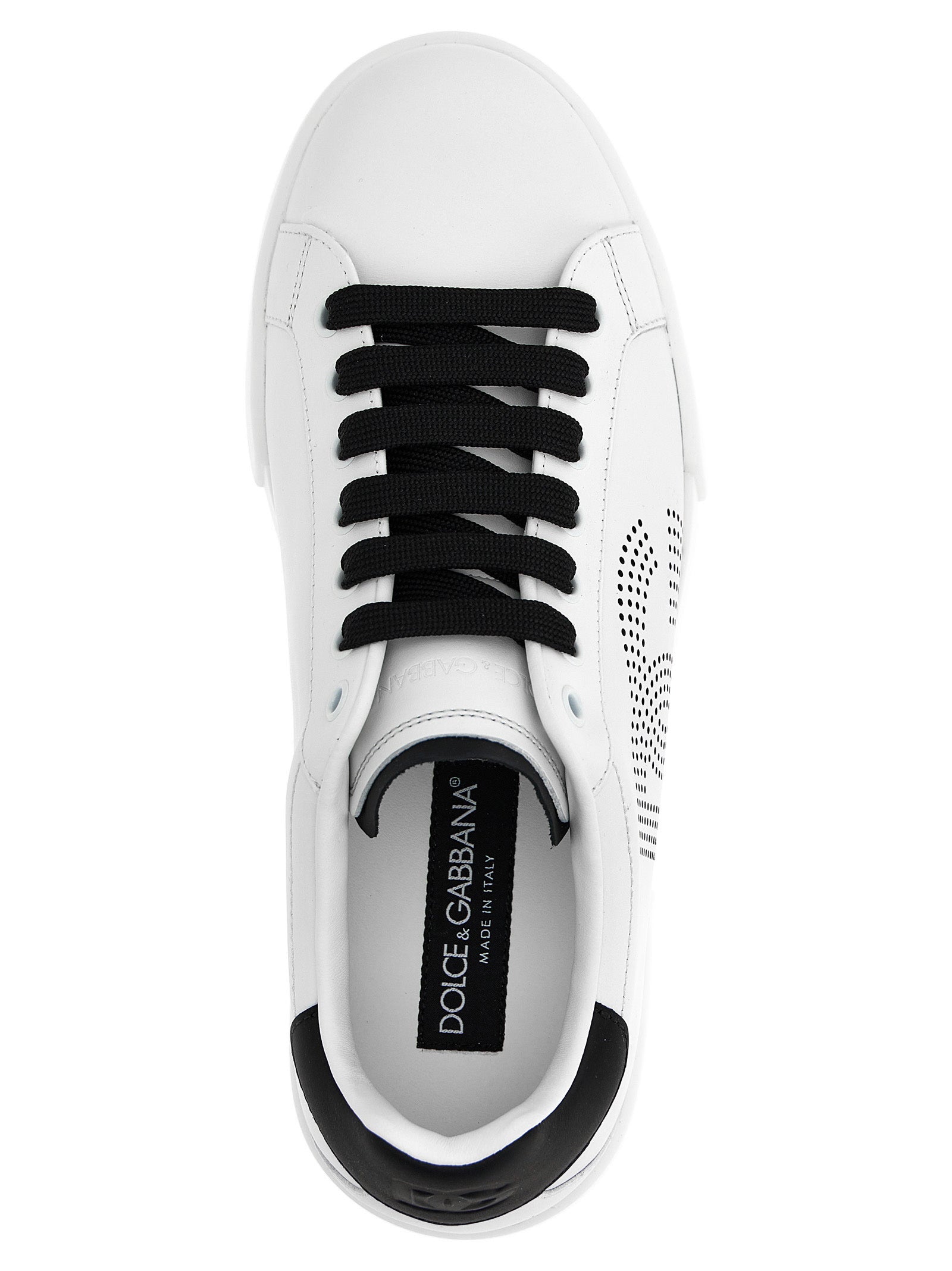 Dolce & Gabbana Bicolor Calfskin Low Top Men's Sneakers