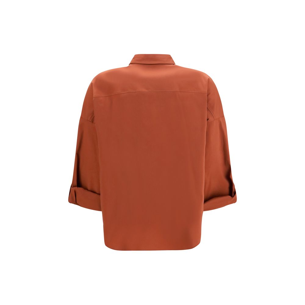 Brunello Cucinelli Brown Cotton Women's Shirt