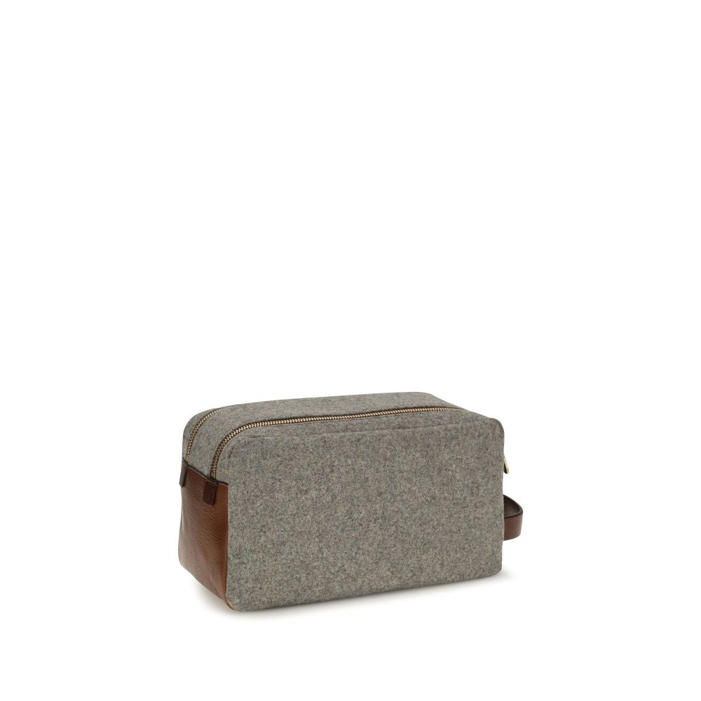 Brunello Cucinelli Gray Wool Oves Aries Other Men's Accessories